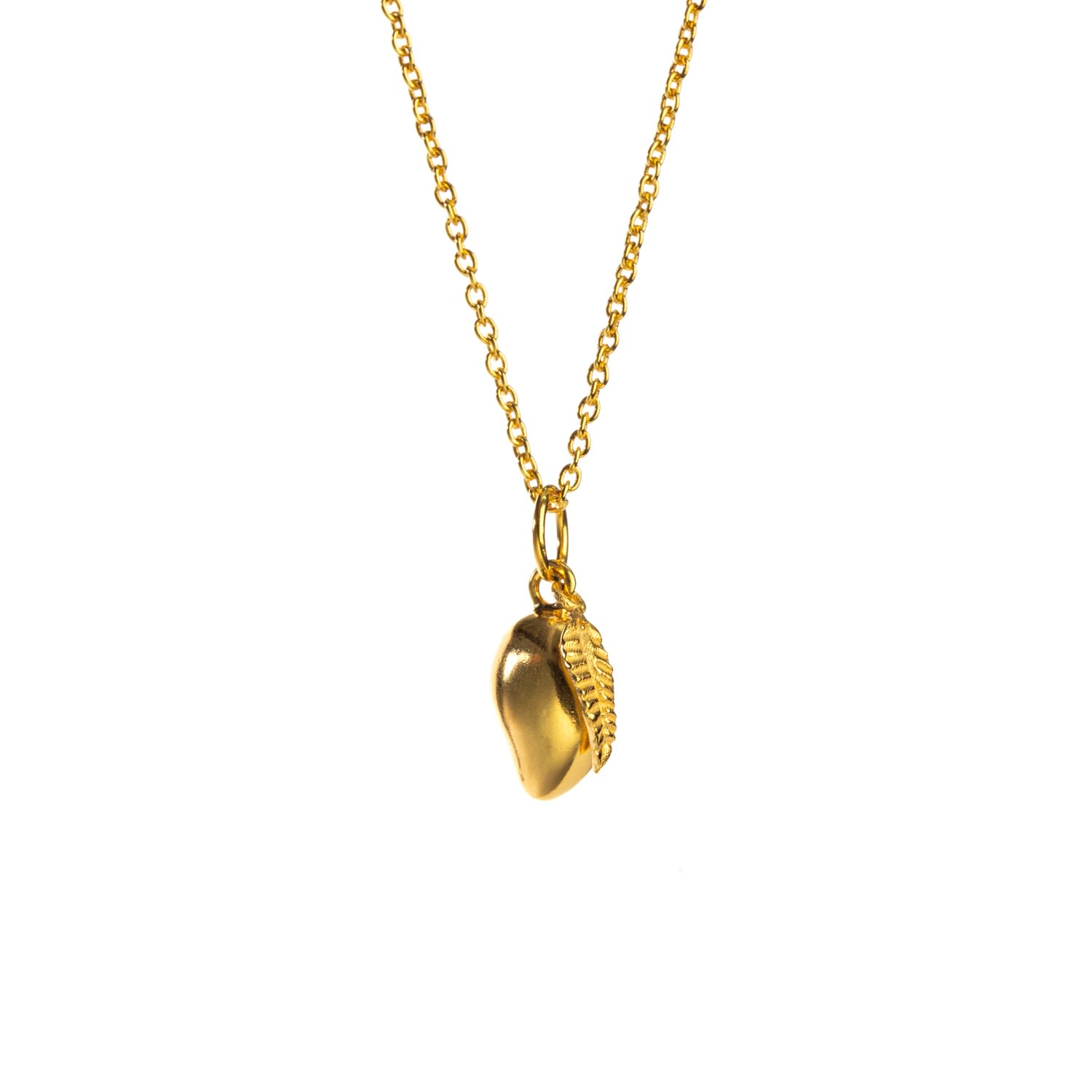 Rize Women's Sweet Mango Charm Necklace - Gold Vermeil In Gold