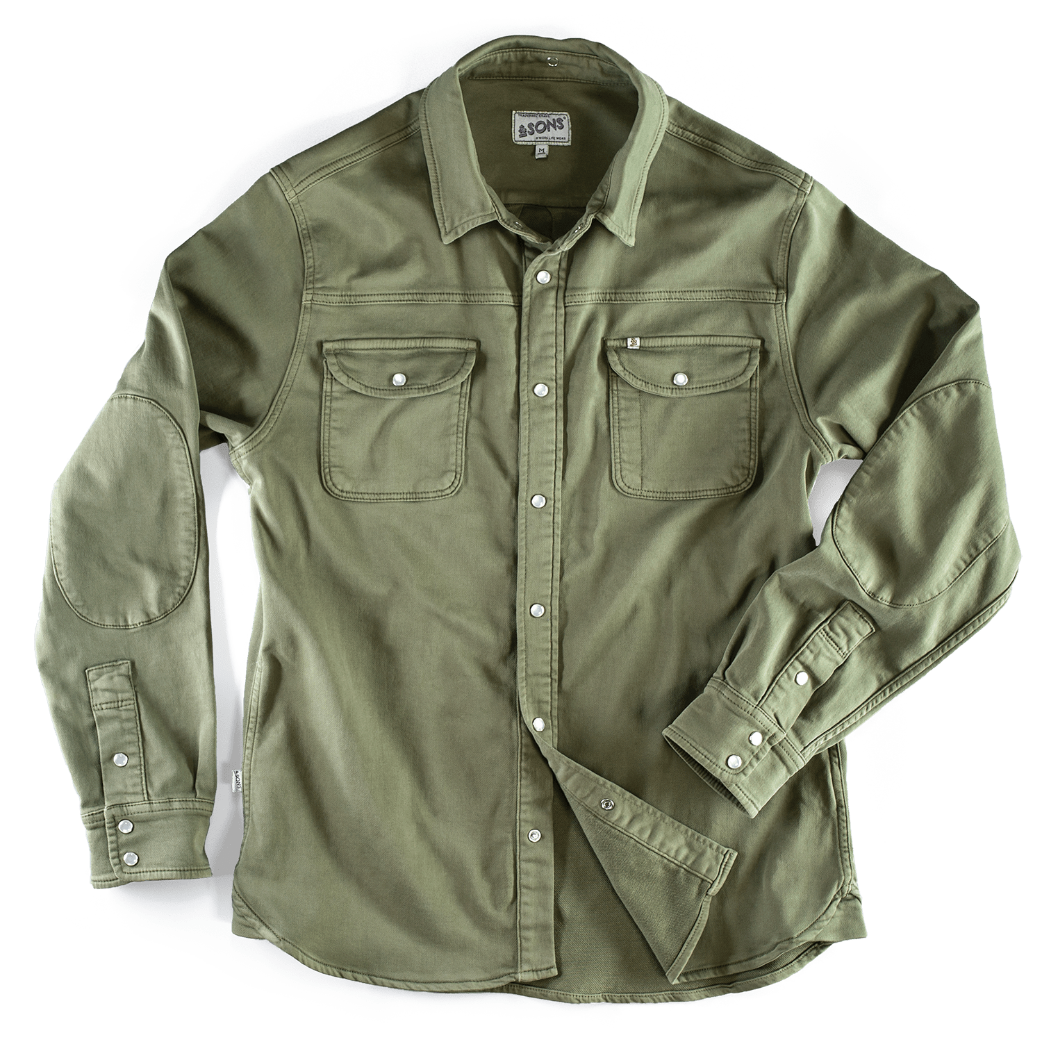 Men’s Sunday Shirt Army Green 2 Large &Sons Trading Co