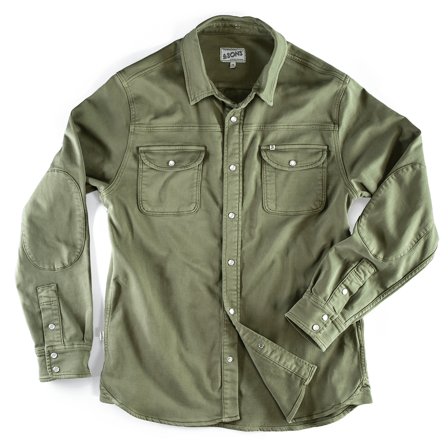 &sons Trading Co Men's Sunday Shirt Army Green 2 In Green