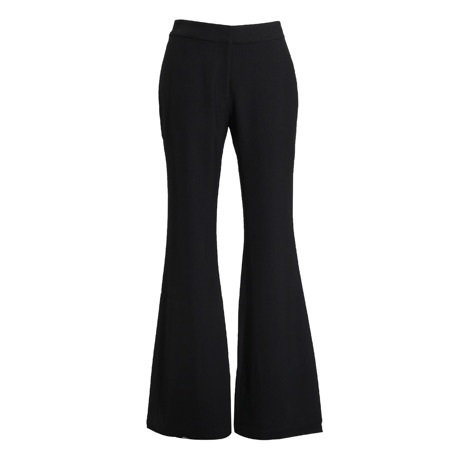 Smart And Joy Women's Black Flare Long Pants In Black
