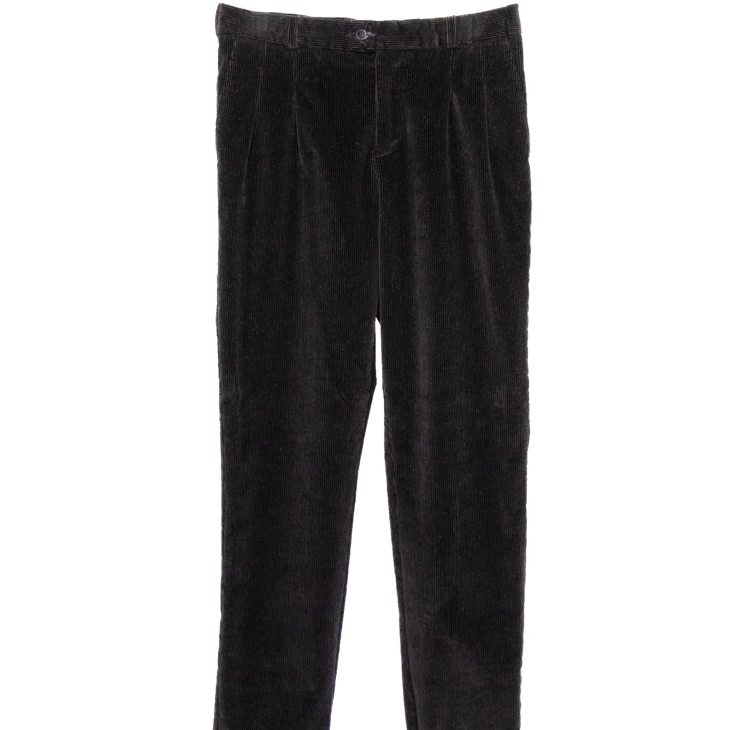 Men’s The Dacian Organic Cotton Corduroy Trousers - Black 31" De Ionescu Est. 2019