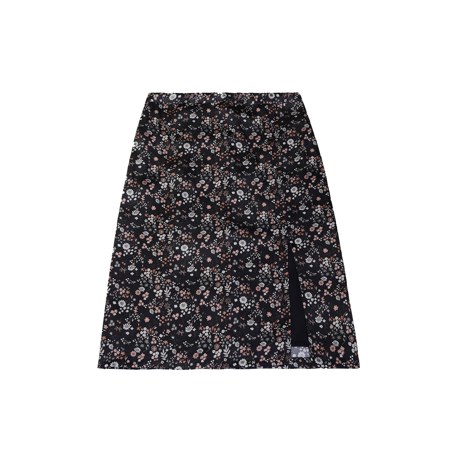Reistor Women's Black Brunch Wildflower Satin Skirt In Black