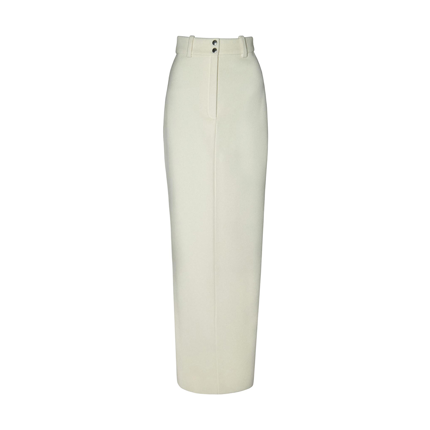 Vestiaire D'un Oiseau Libre Women's White Cashmere Pencil Skirt