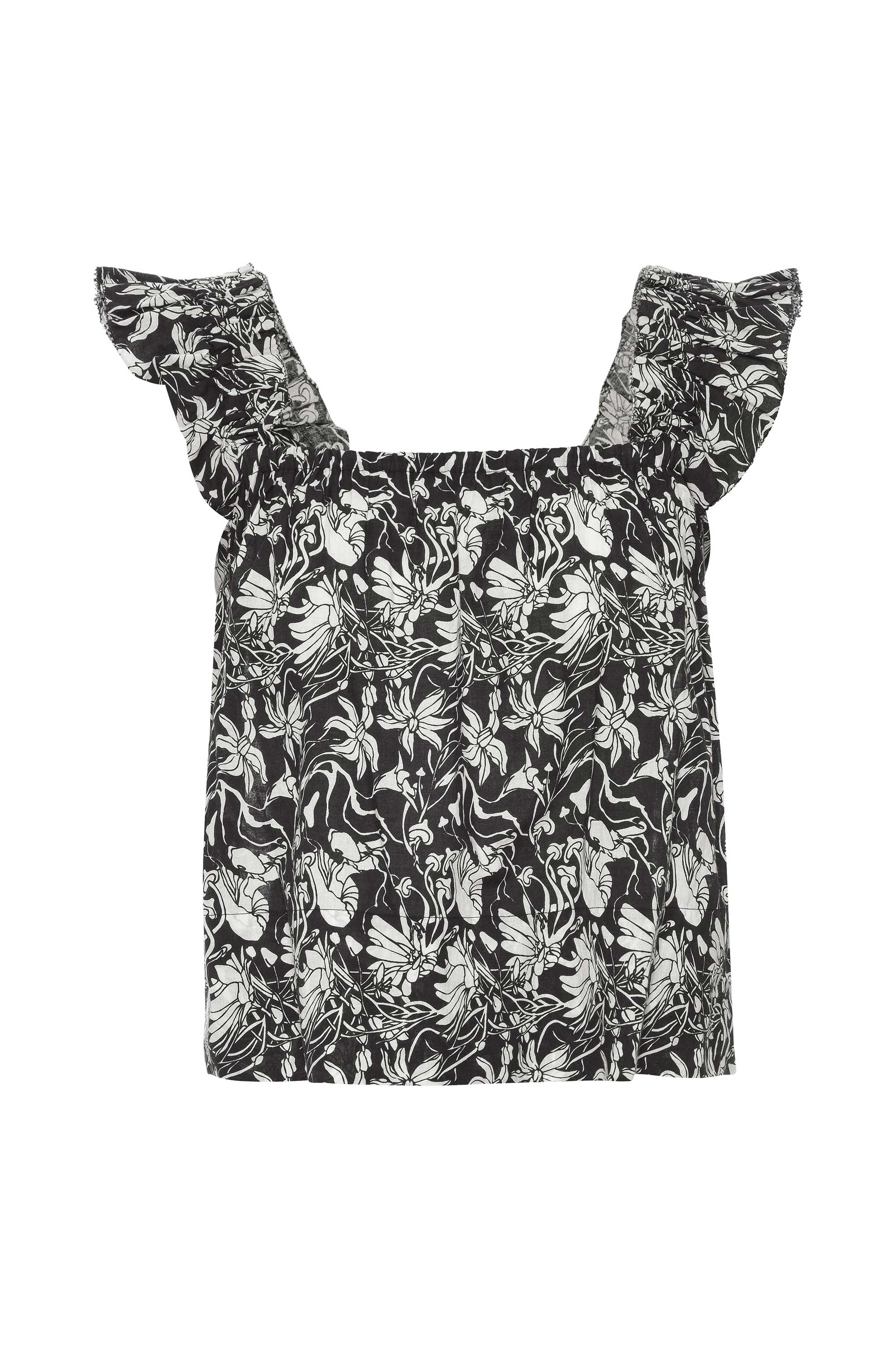 Women’s Woodrow Top - Black / White Medium St. Roche