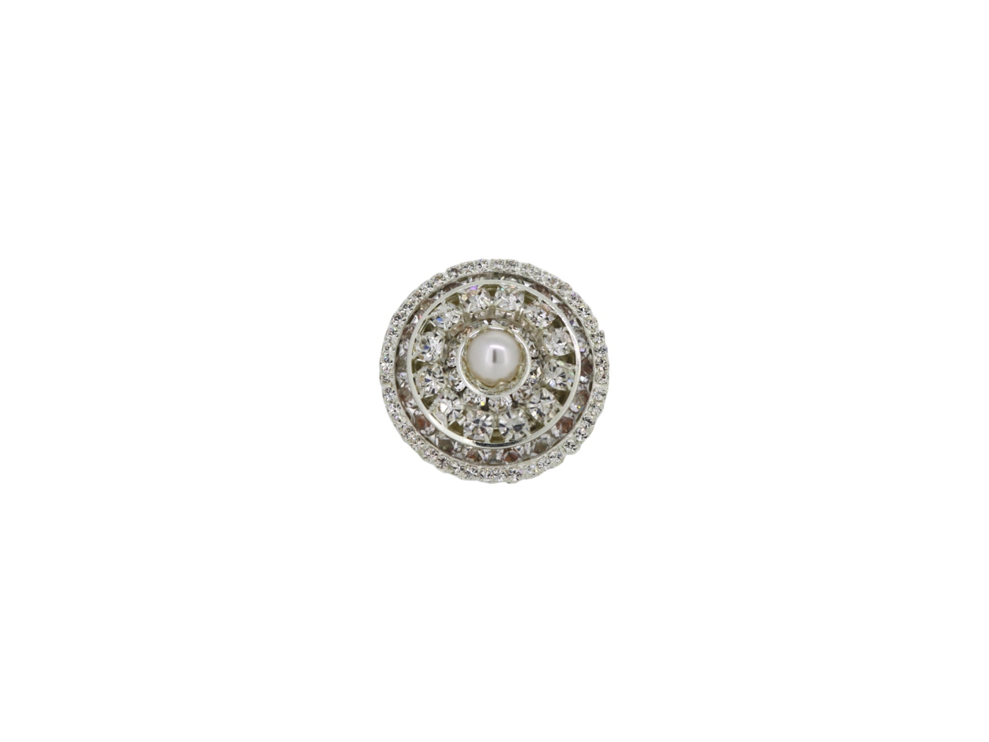 Women's Neutrals / White / Silver Heavenly Dome Ring In Silver | Vickisarge