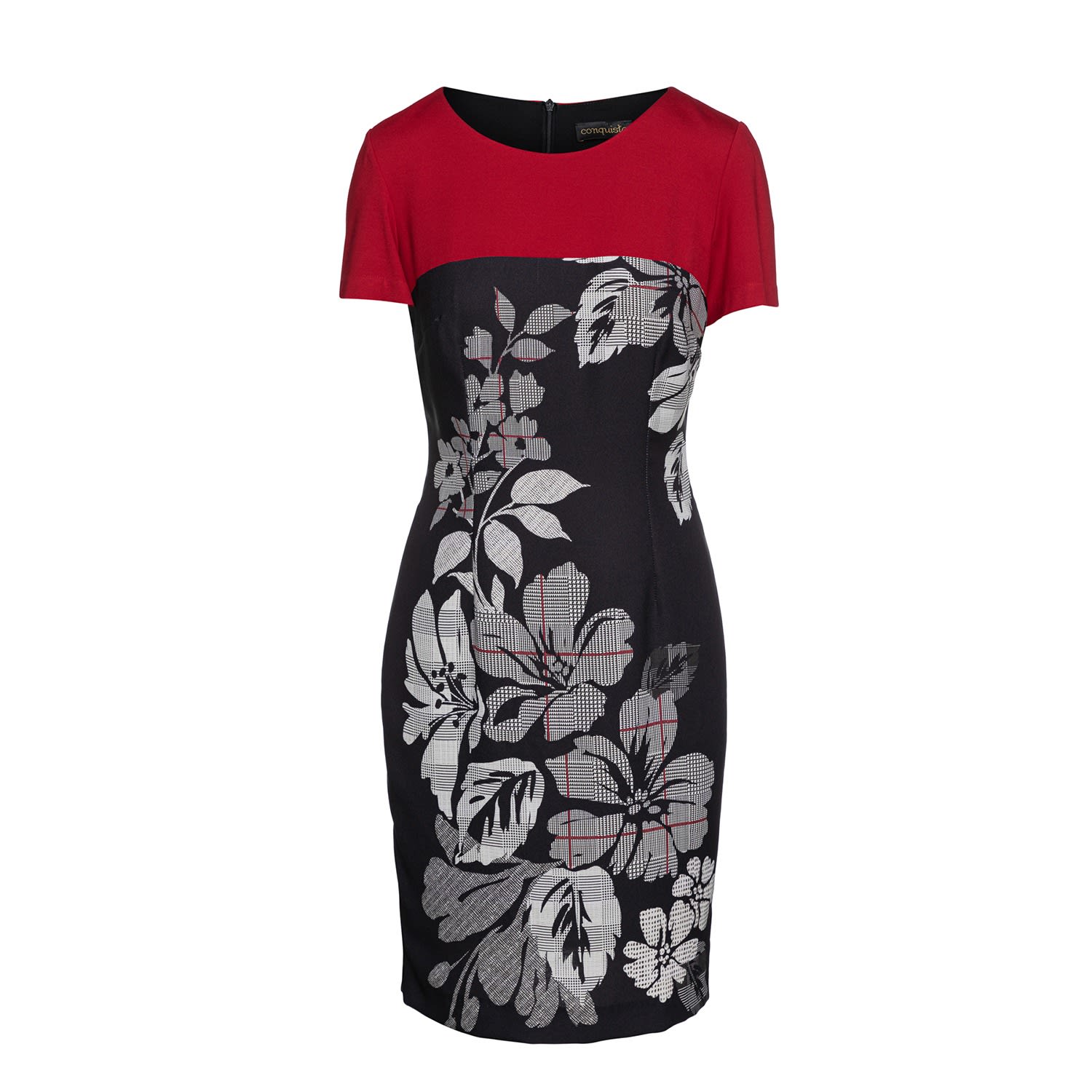 short red floral dress