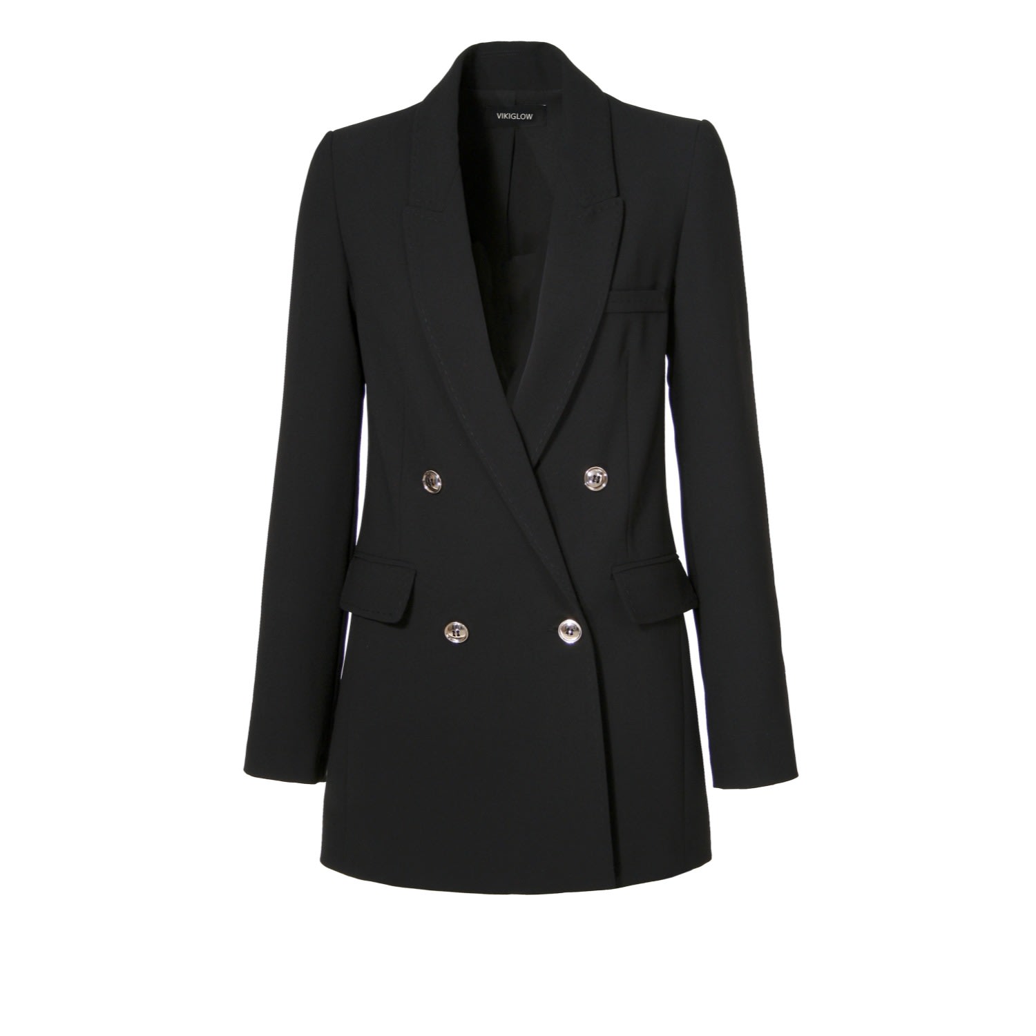 Women’s Noemi Deep Black Blazer Large Vikiglow