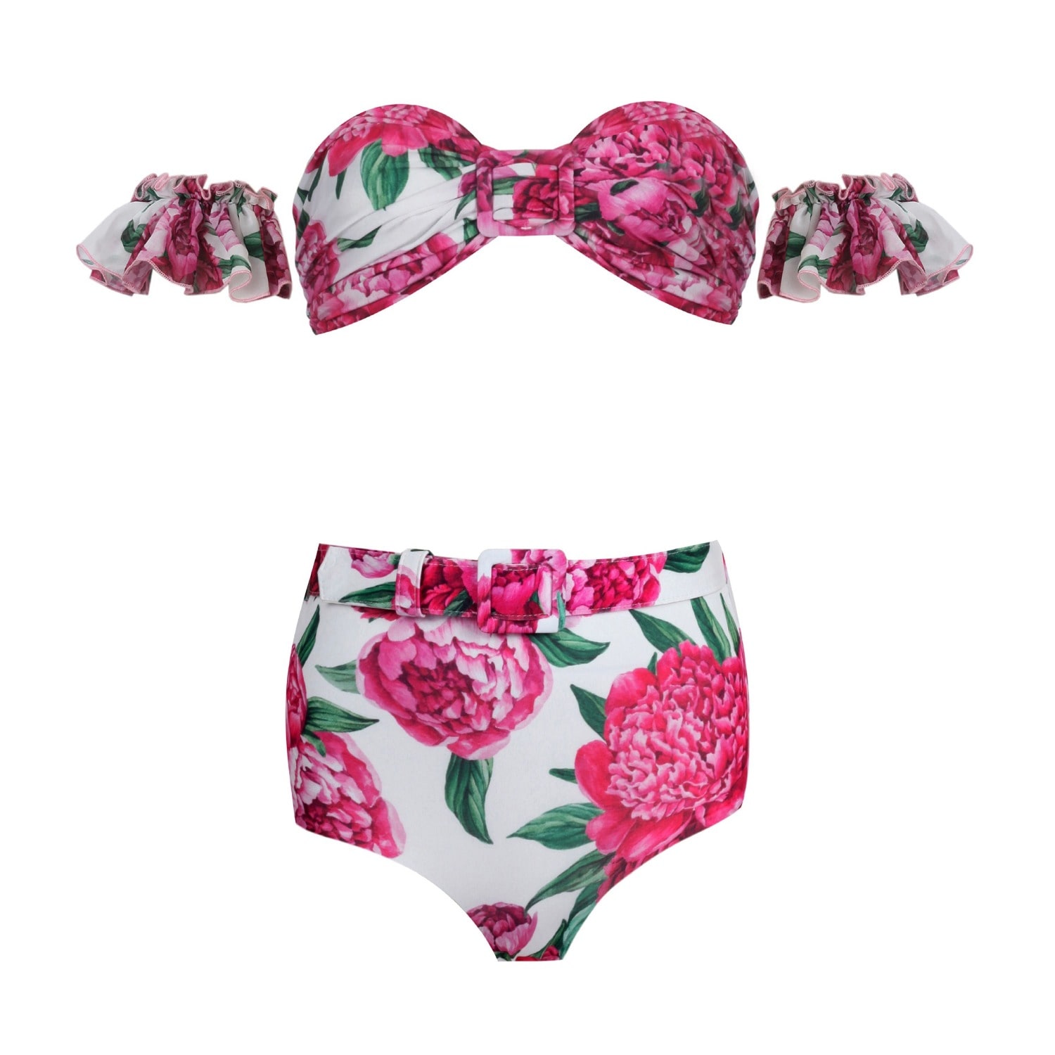 Nur Karaata Women's Pink / Purple Marigold Bikini Set In Pink/purple