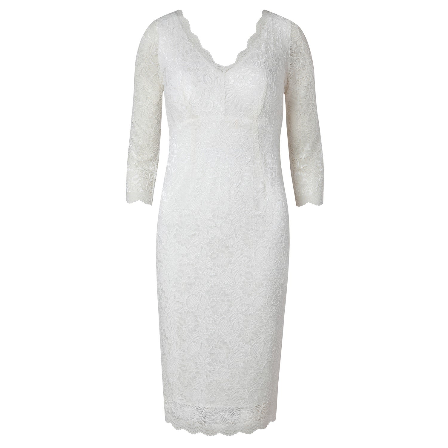 Women's White Anya Lace Wedding Dress | S/M | Alie Street London