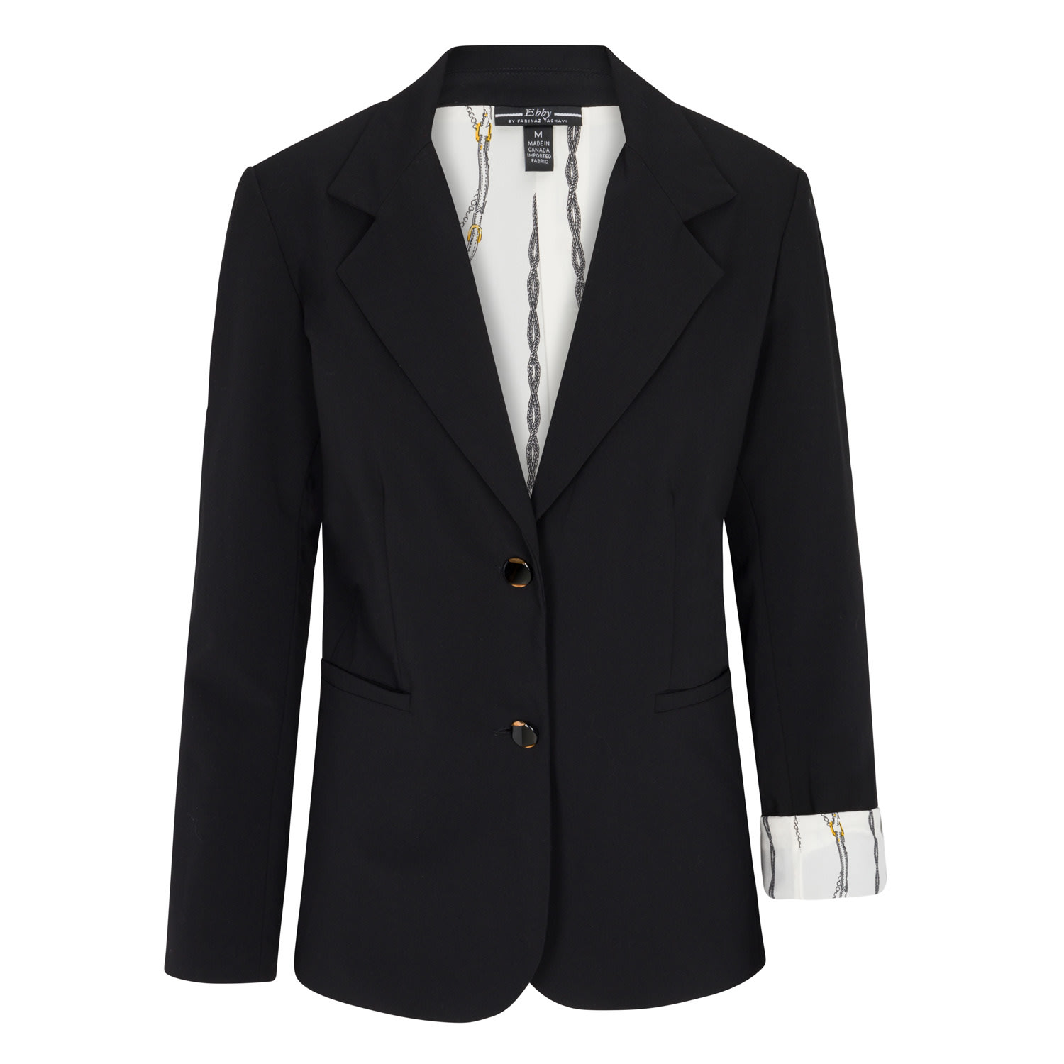 Women’s Black Classic Blazer Small Farinaz