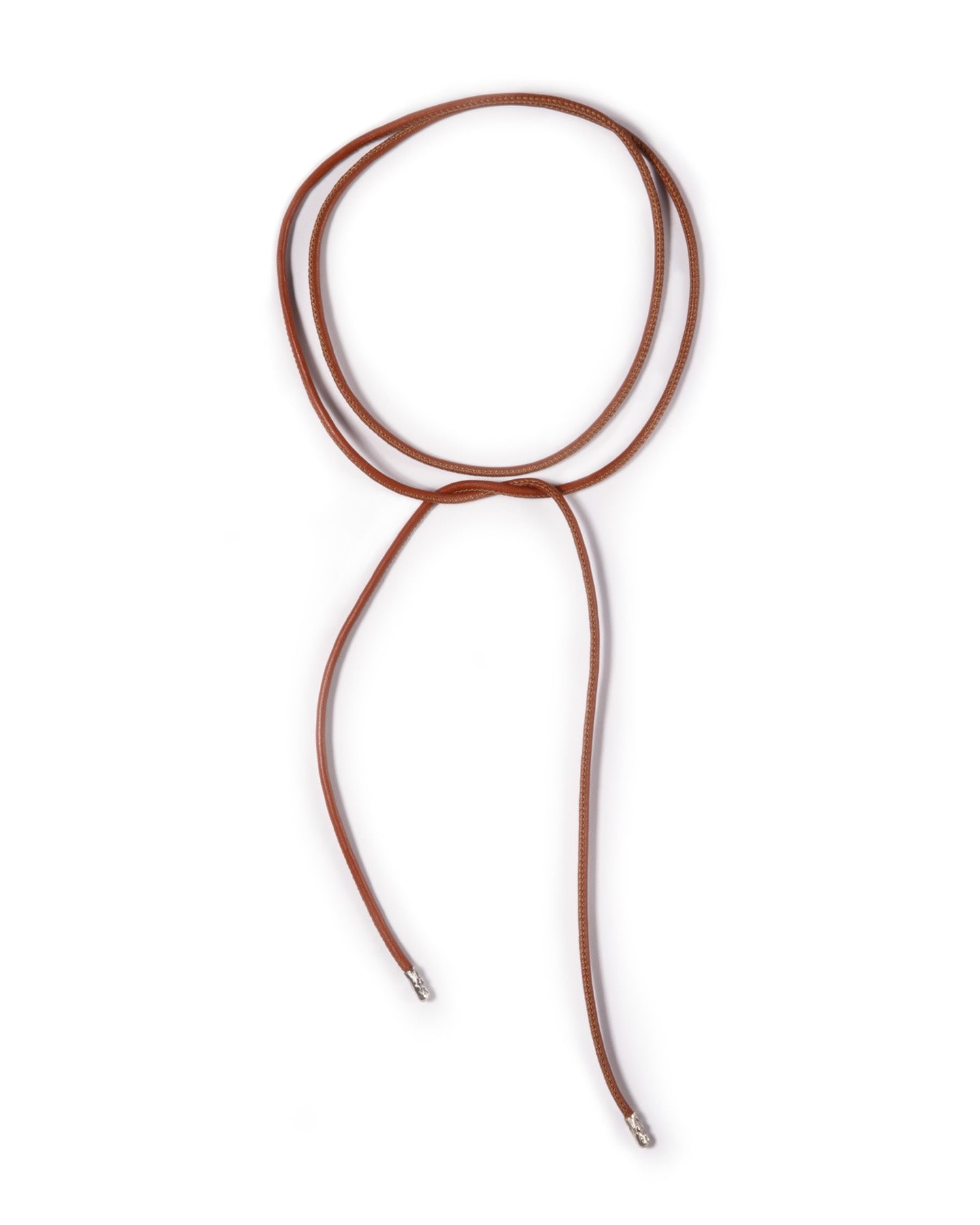 Women's Brown Laccio Choker Terra Leather | Giunia