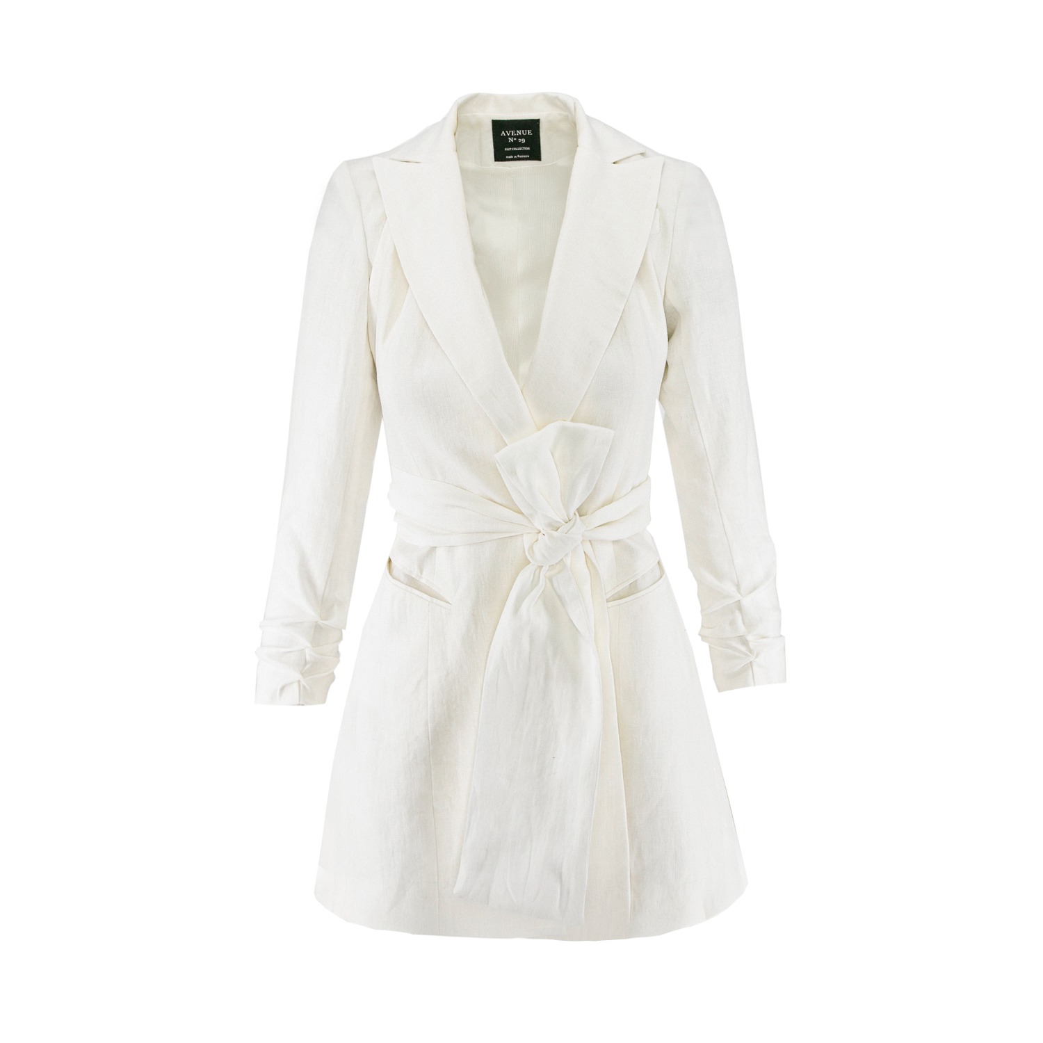 dotti linen dress Boden Women's Arabella Short Linen Dress in White main image 1