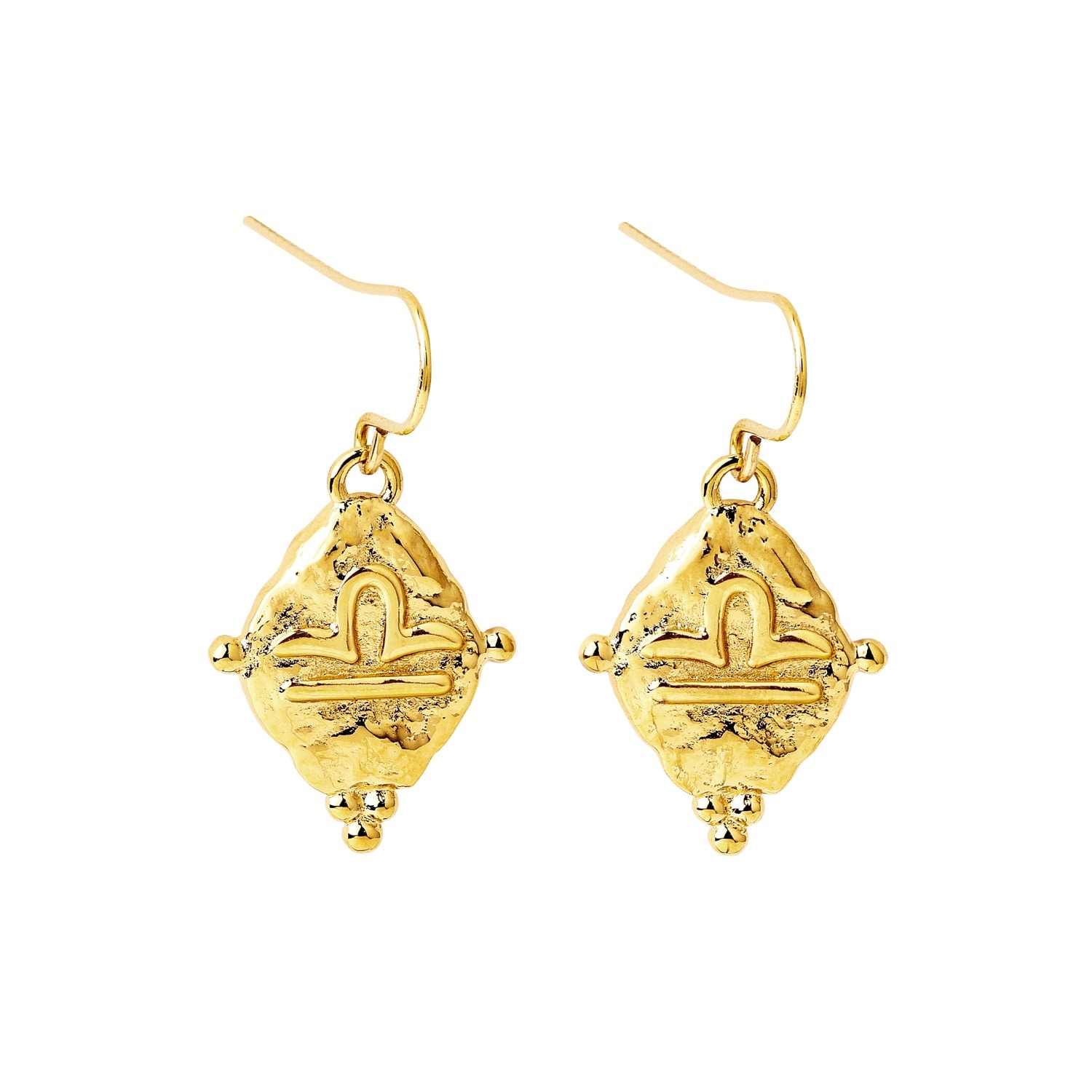 Seven Saints Women's Libra Vintage-style Dangle Earrings, Gold Plated In Gold