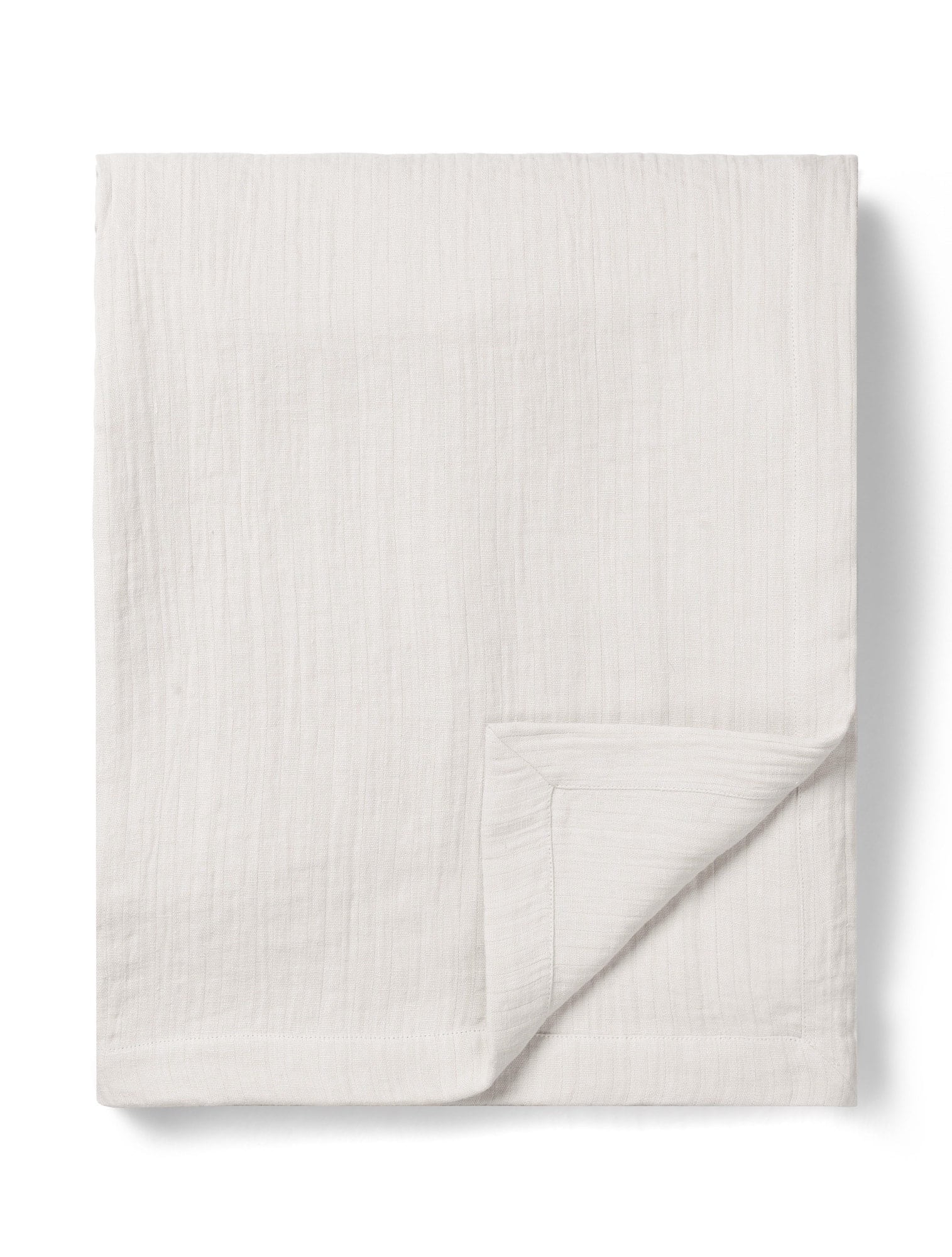 Tameko Dale Table Cloth - White In White