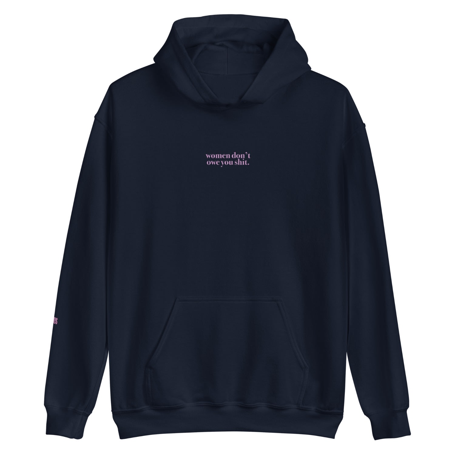 Blue Women Dont Owe You Shit- Navy Large Nus