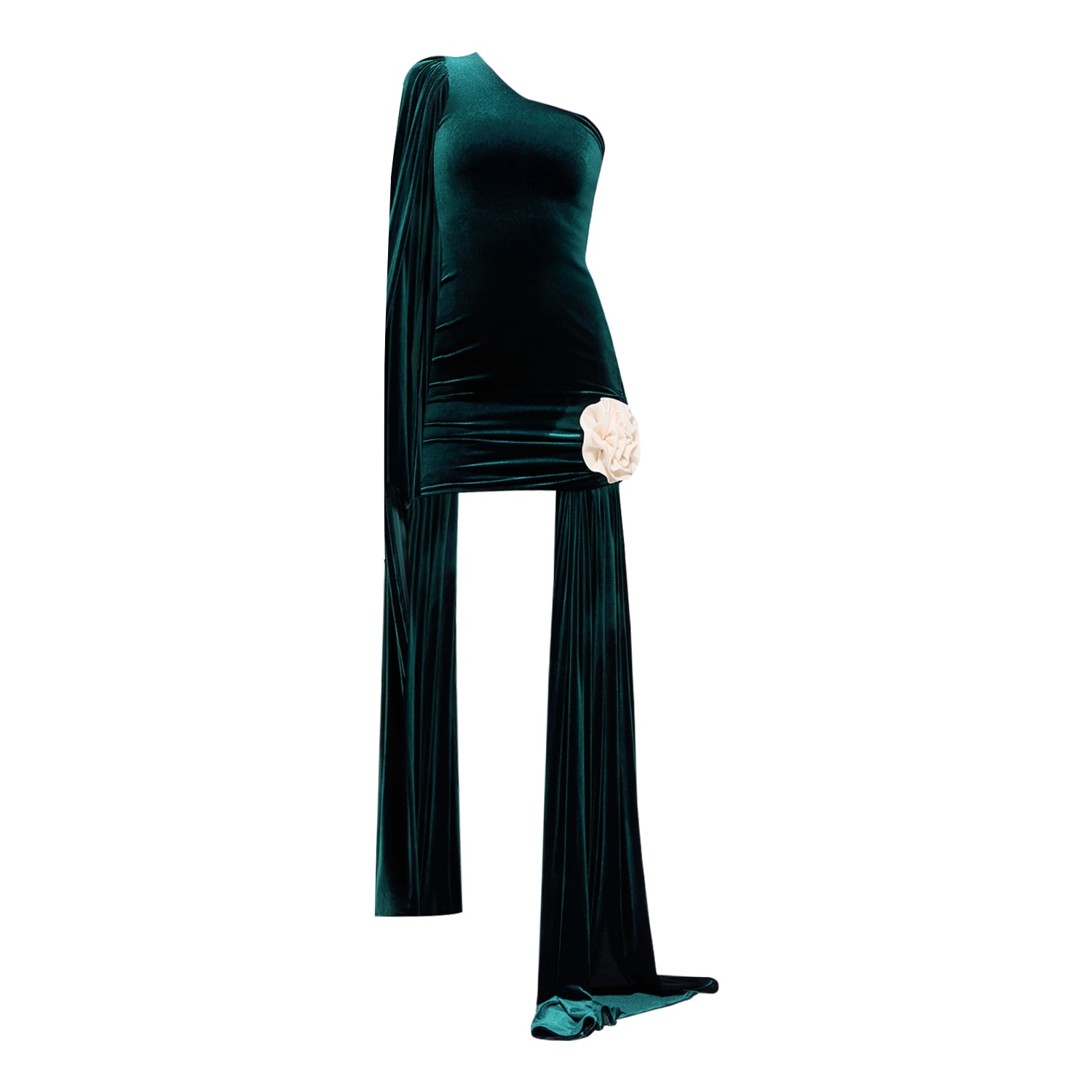 Nur Karaata Women's Empress Green Mini Dress In Green
