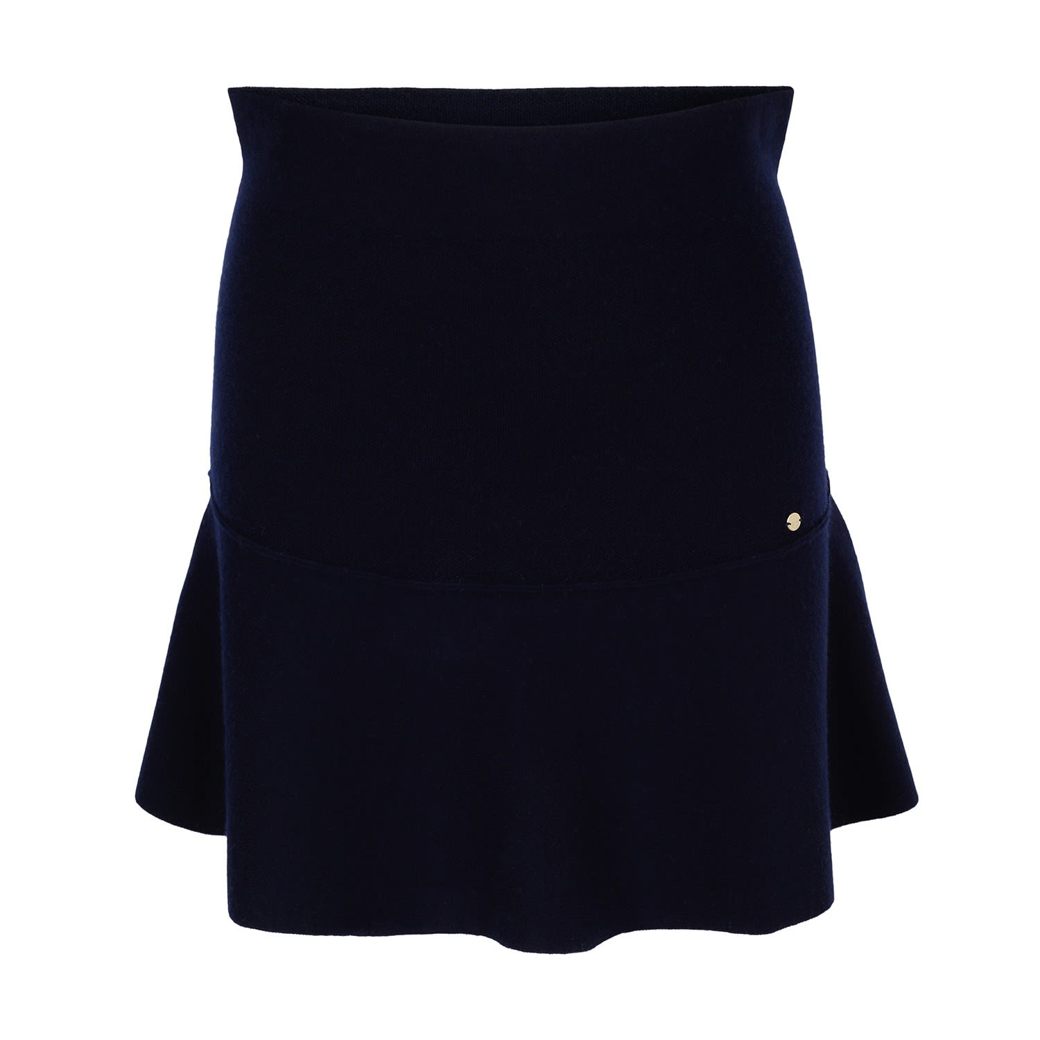 Tirillm Women's "anita" Short Merino Wool Flared Skirt- Navy Blue In Blue