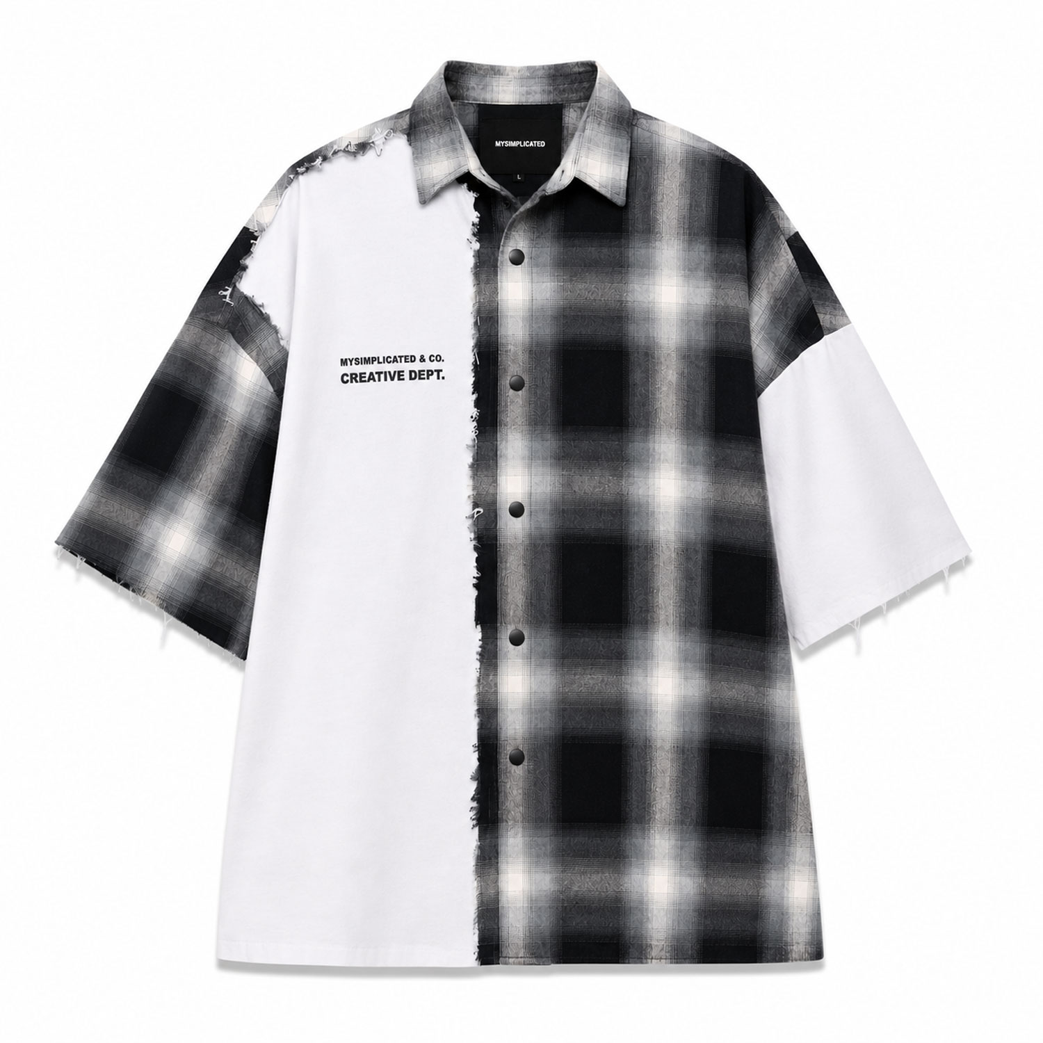 Mysimplicated Men's Grey / White ® Grey Division Overshirt In Grey/white