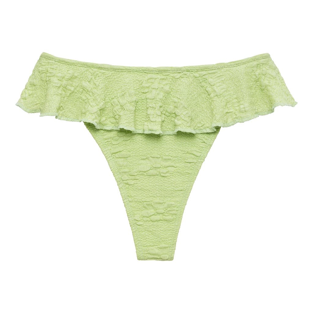Montce Swim Women's Green Avo Floral Tamarindo Ruffle Bikini Bottom In Green