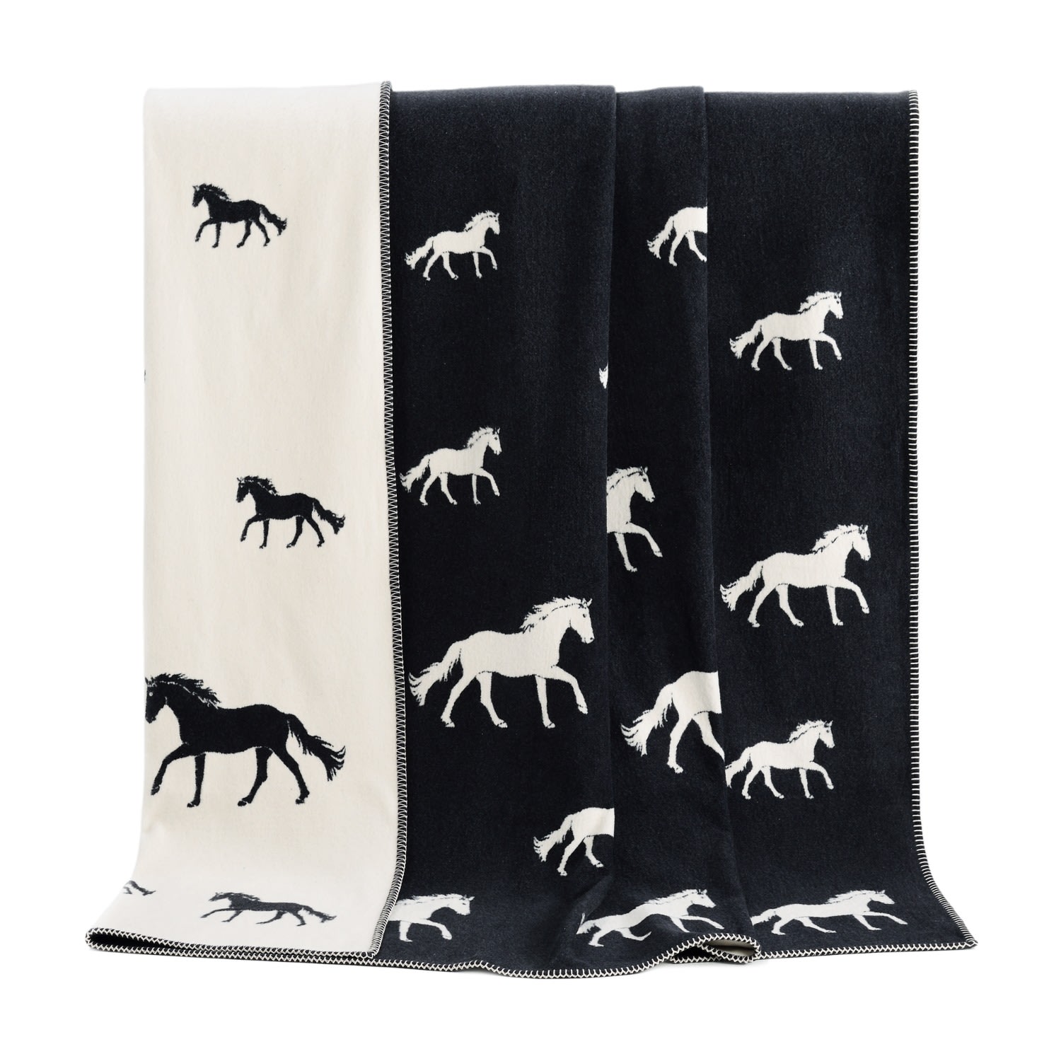 J.j.textile Black Horse Cotton Blanket