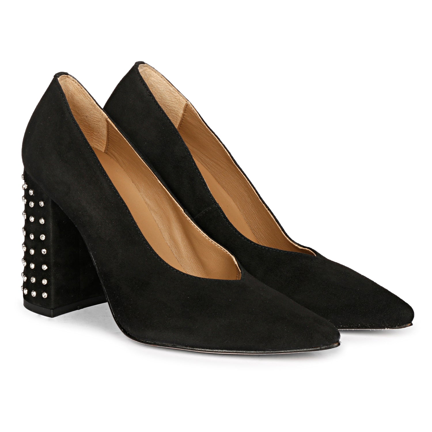 Women’s Pamina Studded Black Pumps 7 Uk Saint G