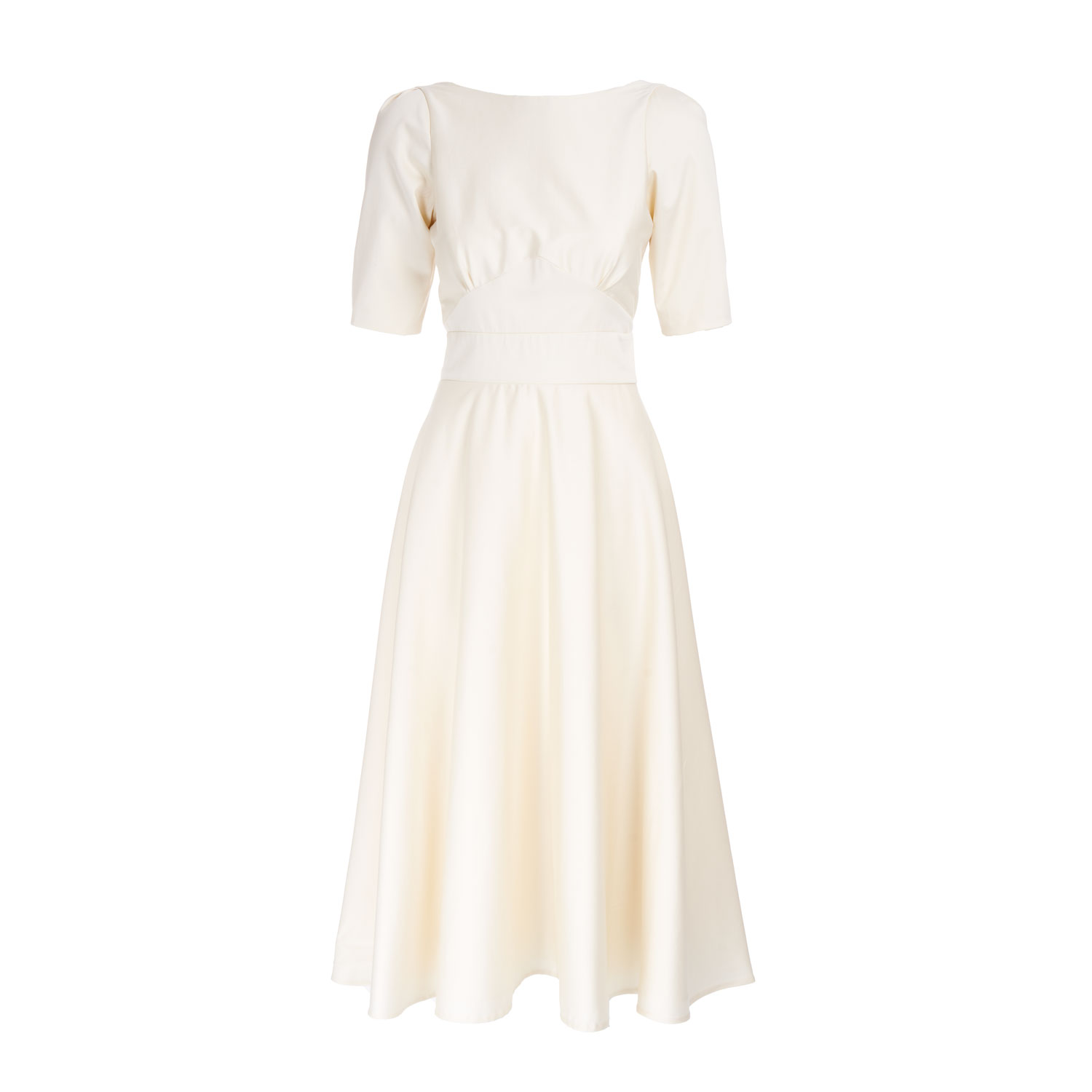Women's White Satin Bliss Dress | XXL | Sofia Tsereteli