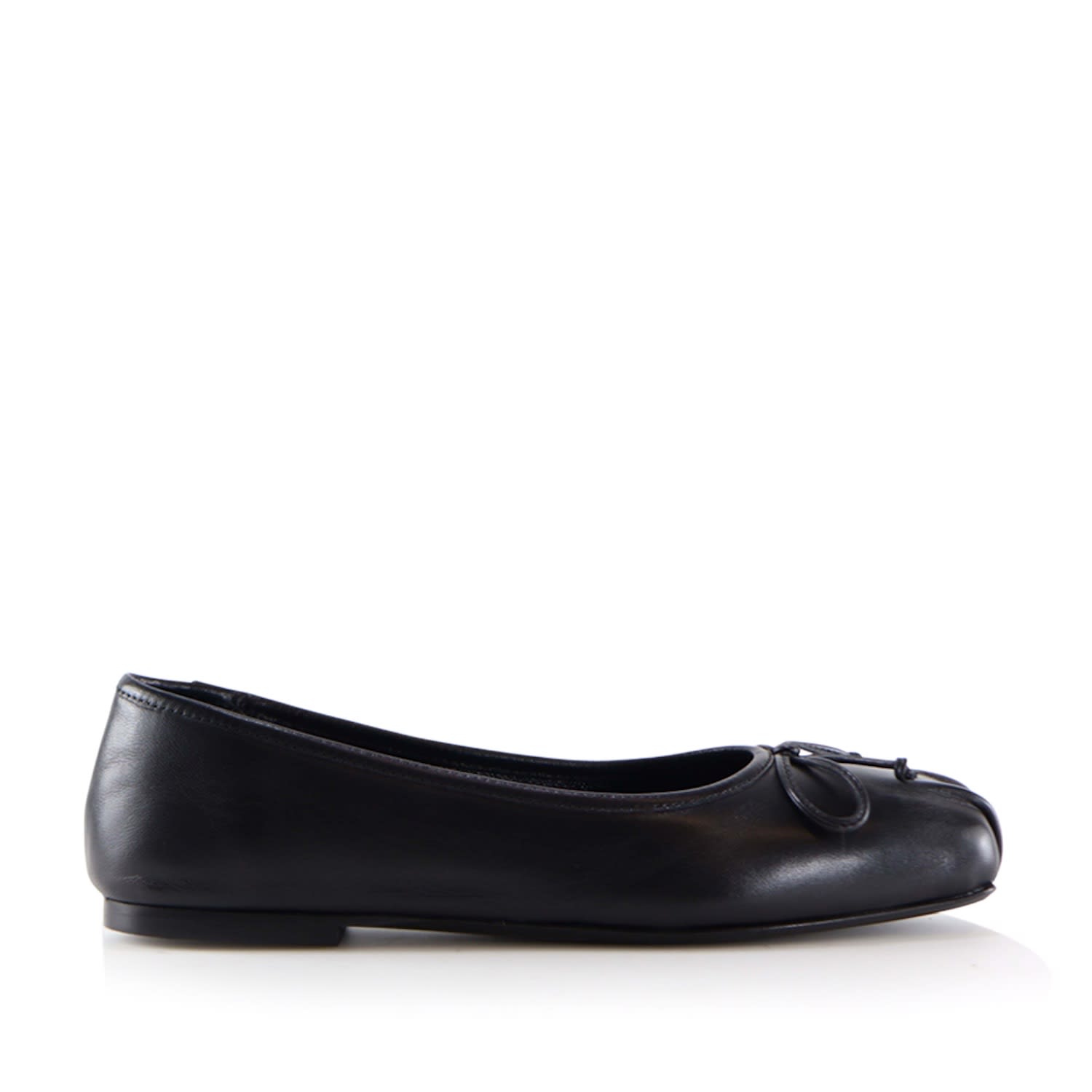Notabene Women's Serena Ballerina, Black Leather In Black