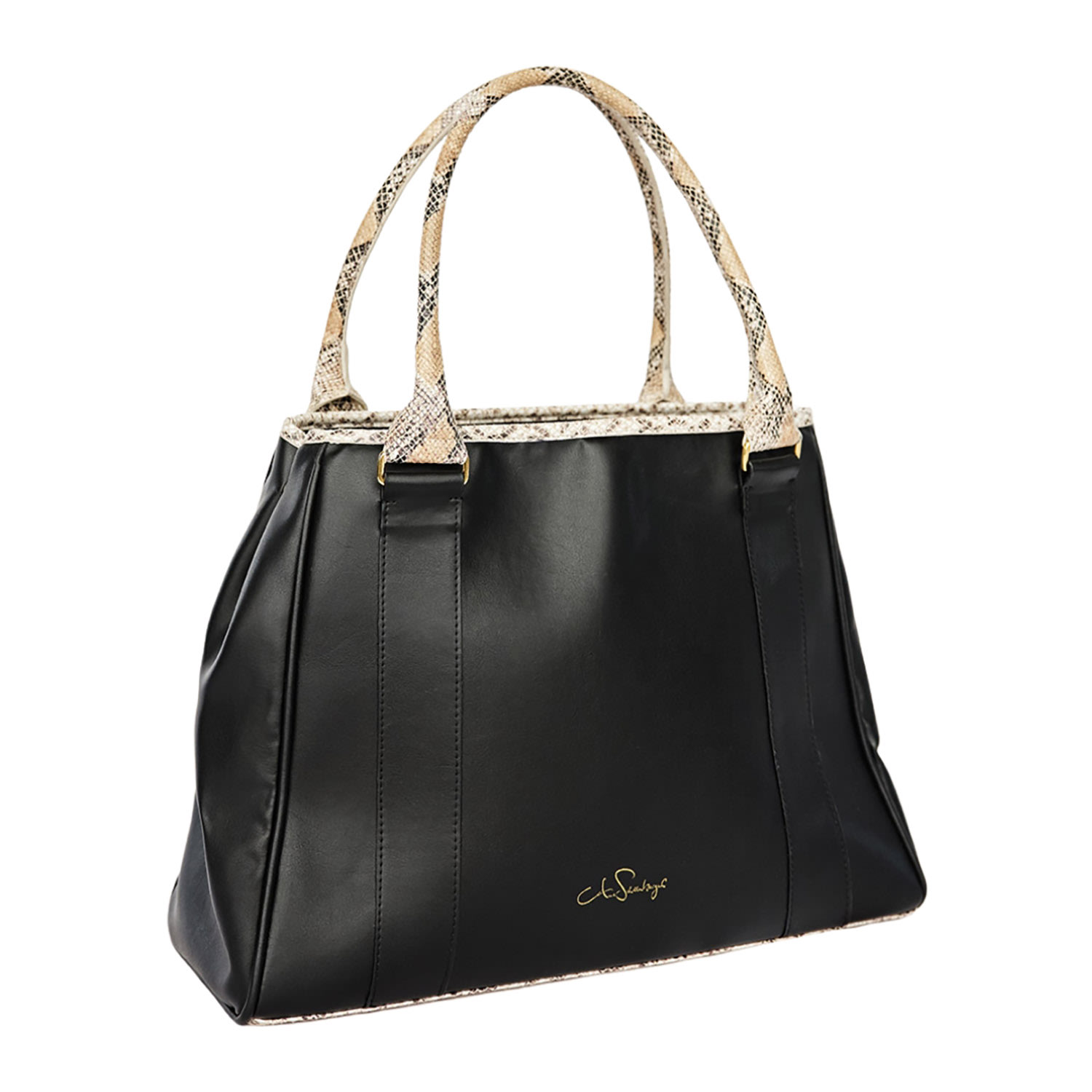 Anne Schollenberger Women's Tote Bag No One Black & Snake In Black