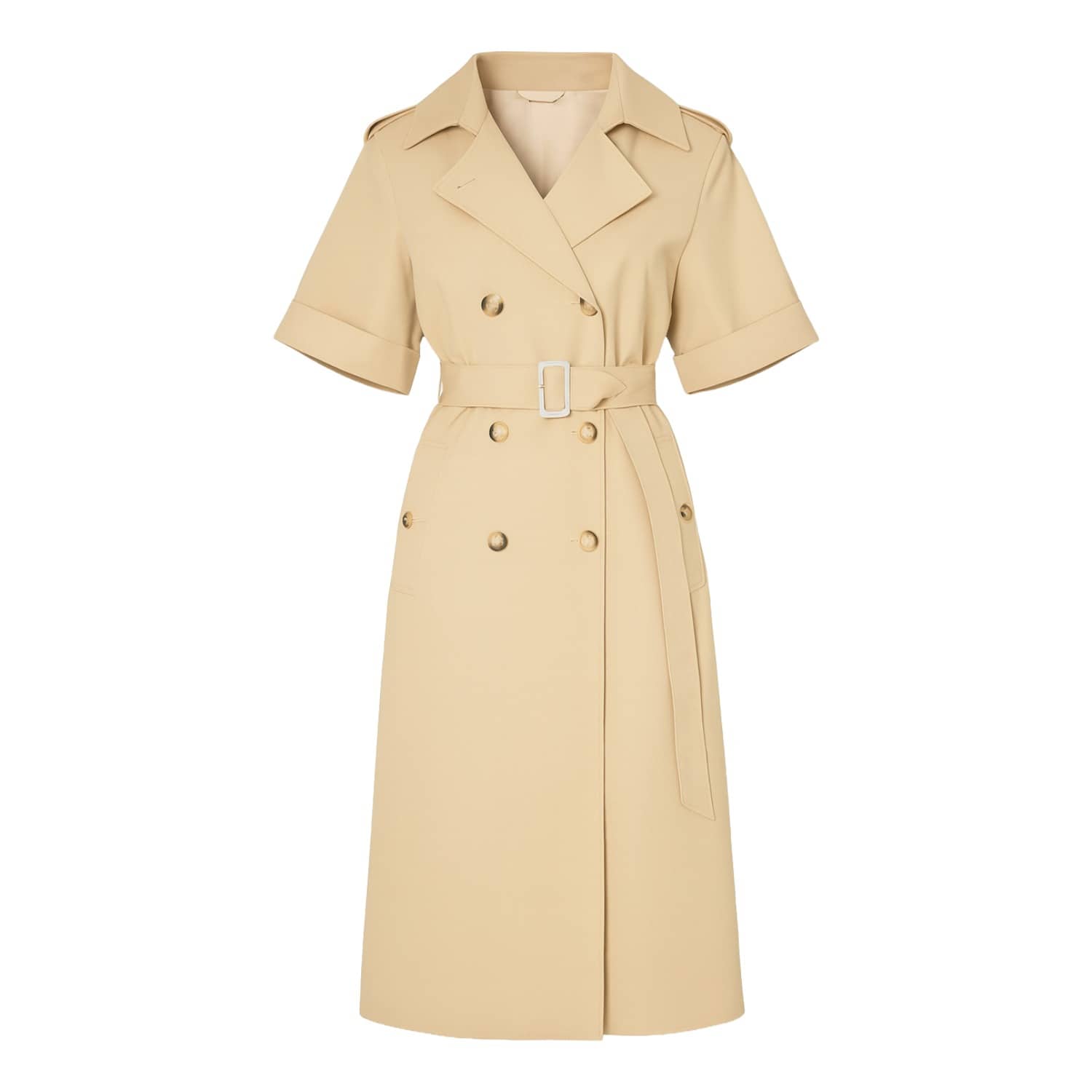 Dust & Daring Short Sleeve Trench Style Dress - Camel | Belle & Bloom |  Wolf & Badger