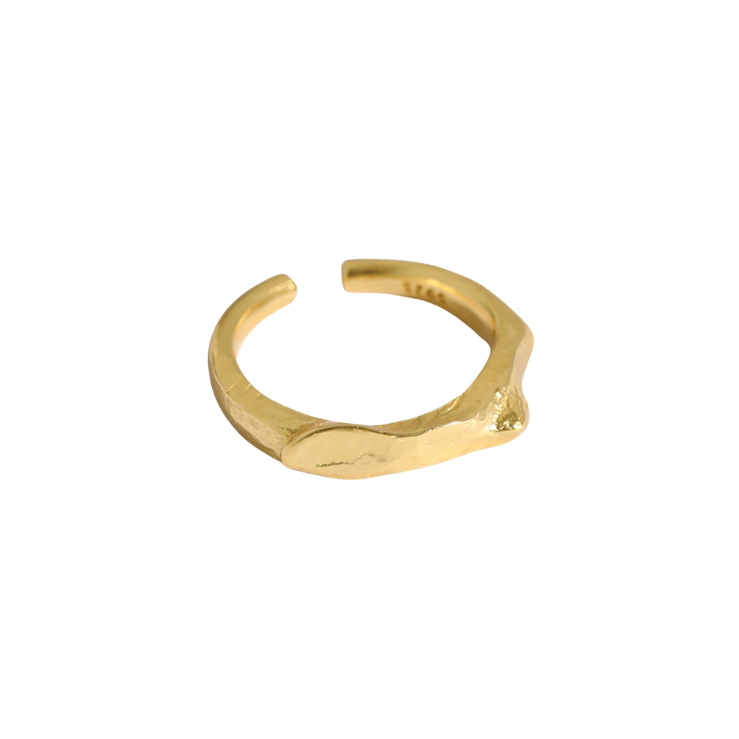 Janus Edinburgh Women's Cobbler Gold Vermeil Silver Organic Ring In Gold