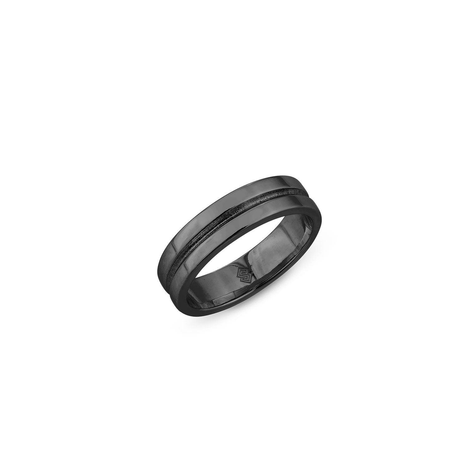 Sally Skoufis Men's Infinito Ring In Premium Black Rhodium In Black