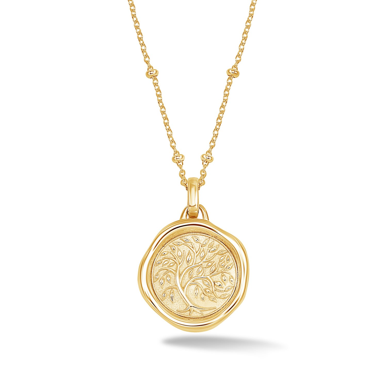 Women’s Gold Tree Of Life Talisman Necklace In Vermeil Dower & Hall