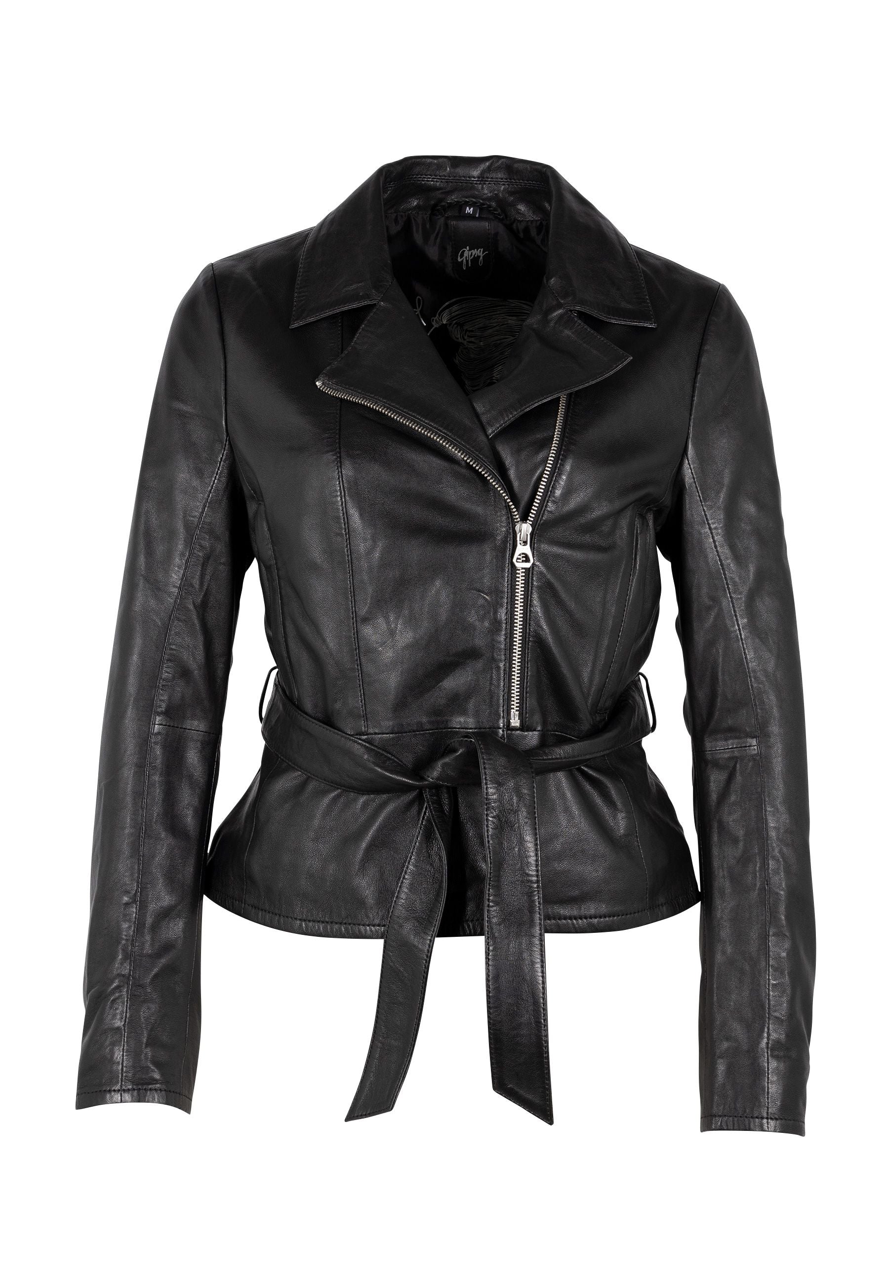 Mauritius Women's Camila Leather Jacket, Black