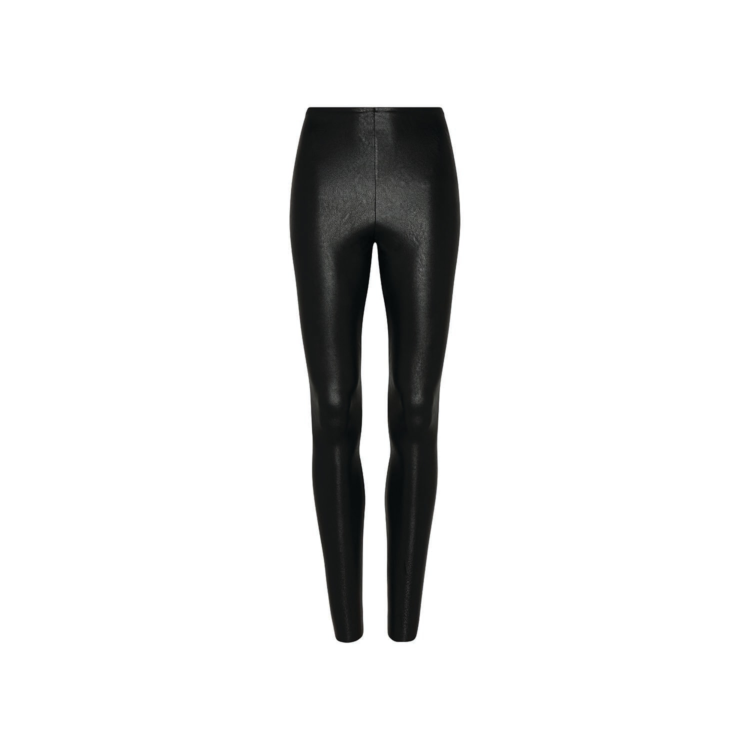 Commando Women's Black  Faux Leather Control Smoothing Legging