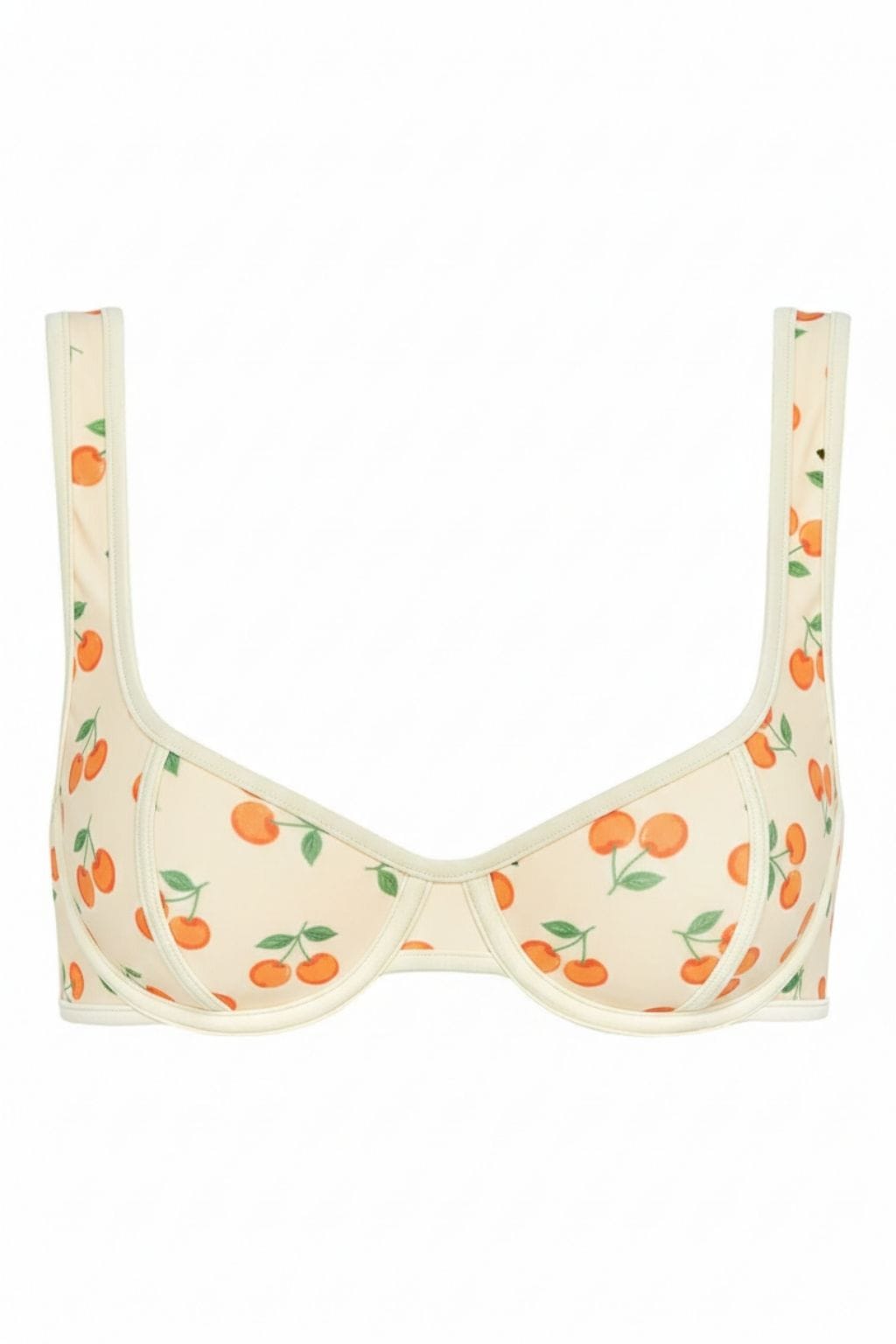 Women's Cherry Sherbet Romy Binded Bikini Top | Medium | Montce Swim