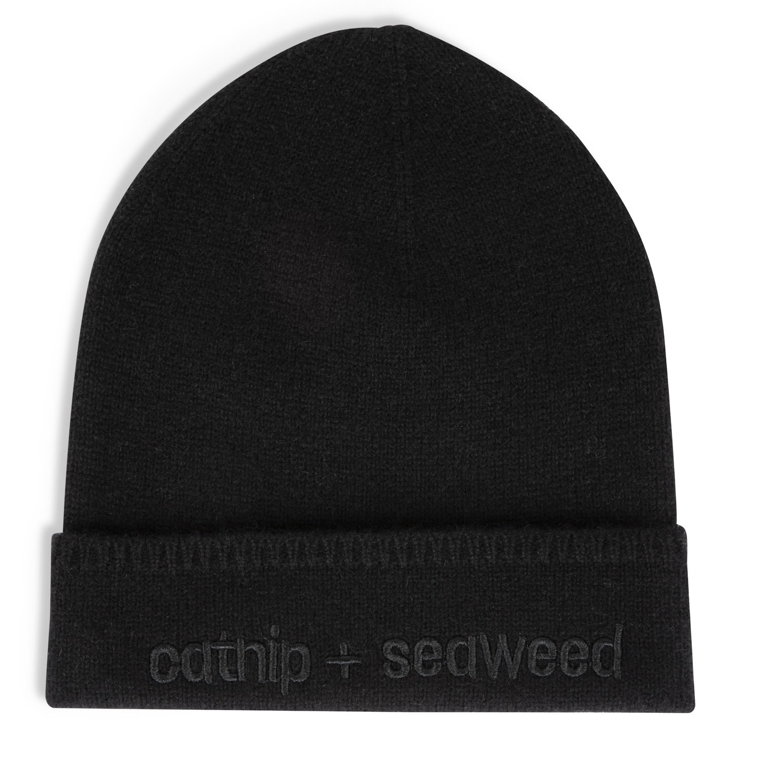 Women’s The Black Cashmere Beanie Catnip and Seaweed