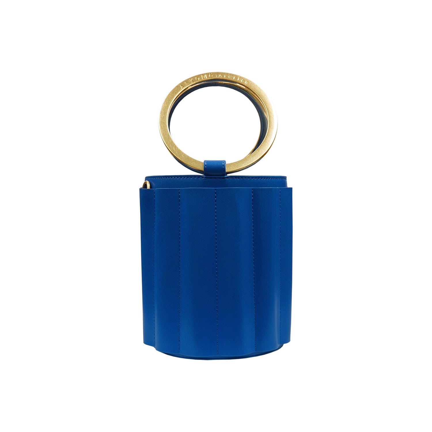 Women’s Water Metal Handle Small Bucket Bag - Royal Blue Alkeme Atelier