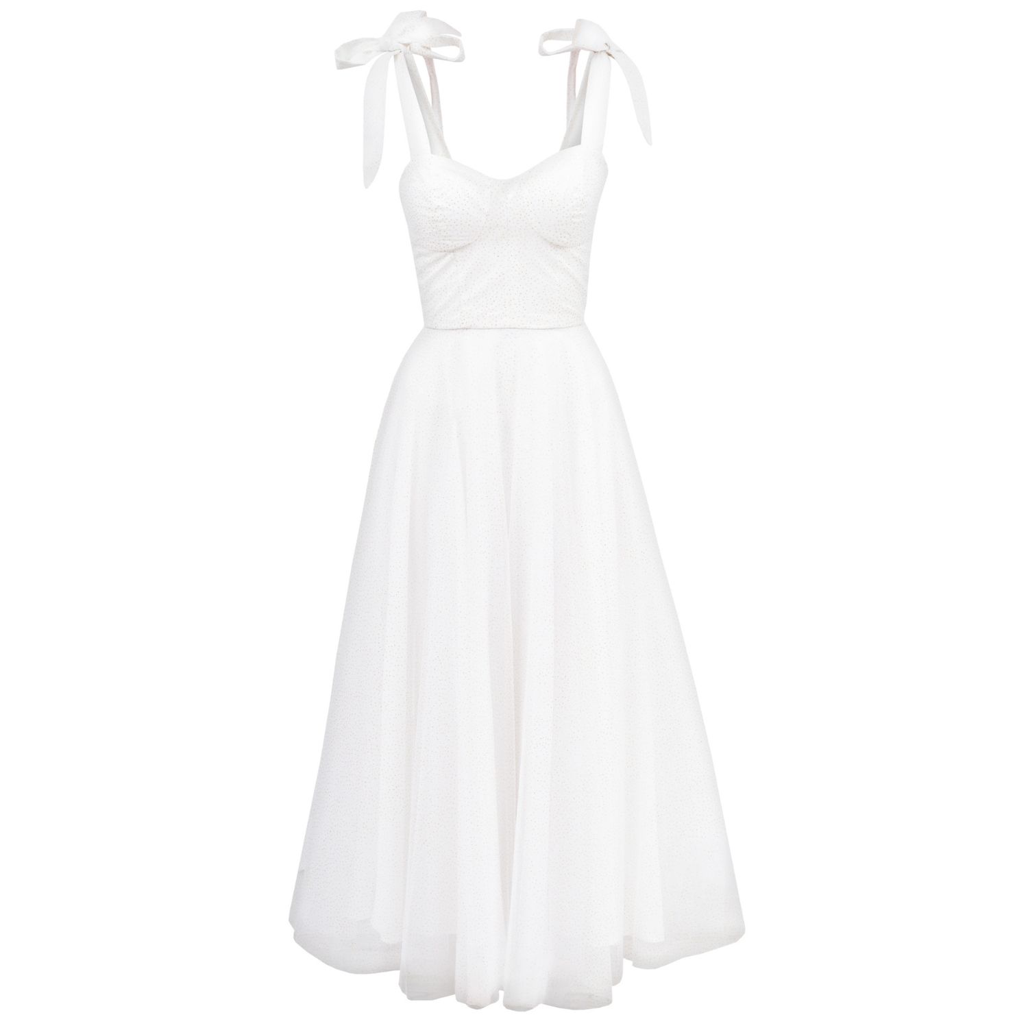 Viktoriabolla Women's Sparkling White Tulle Dress