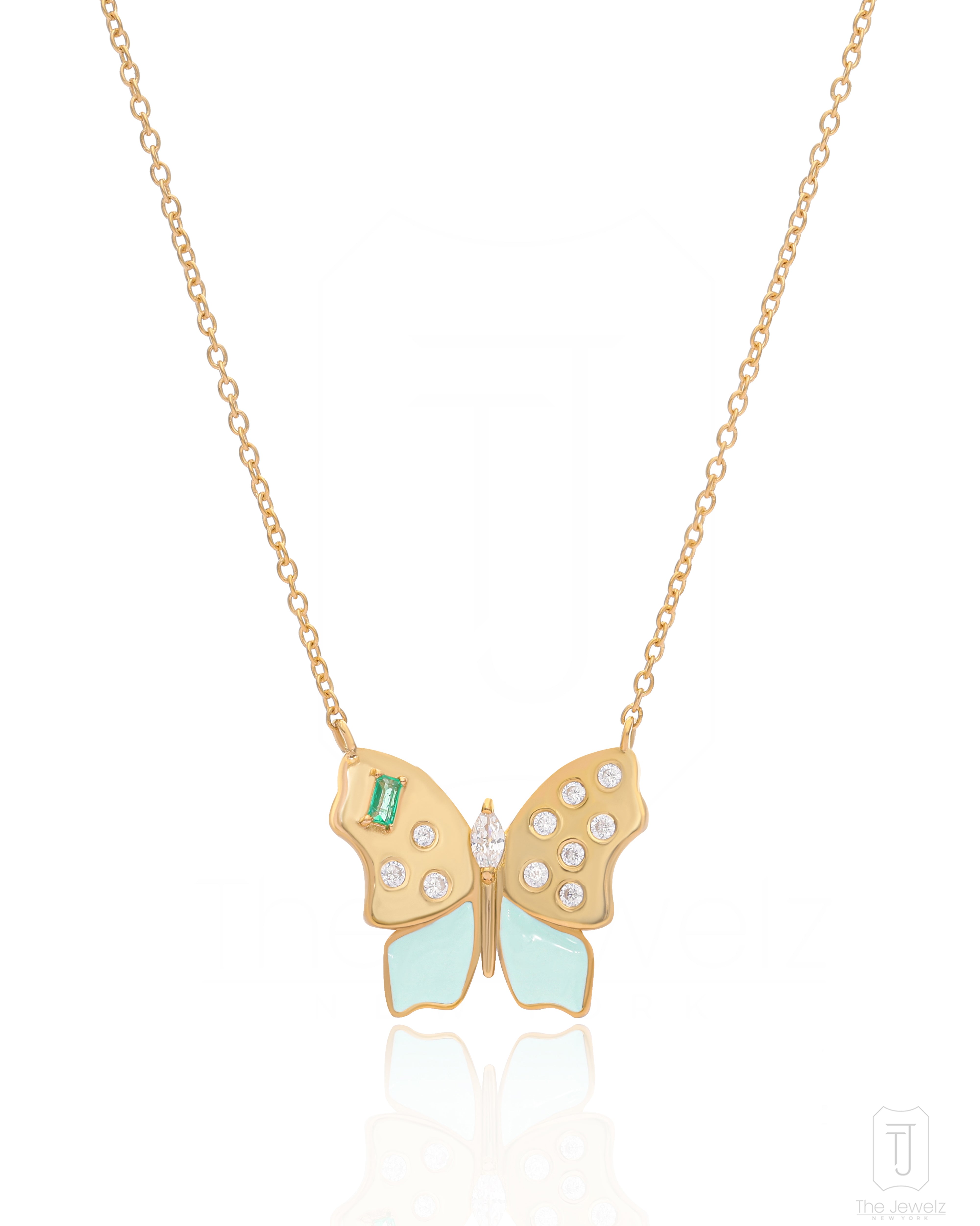 THE JEWELZ WOMEN'S GOLD ERAYA ZEST BUTTERFLY PENDANT