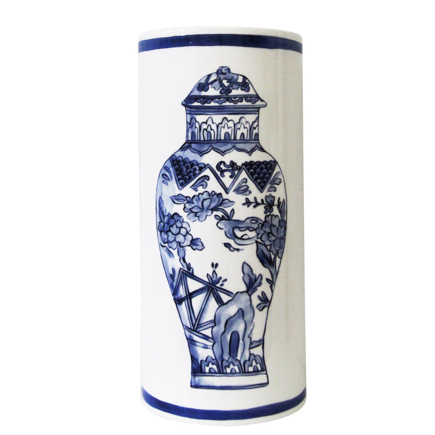 Twig New York Well Versed Blue Vase - Large In Blue