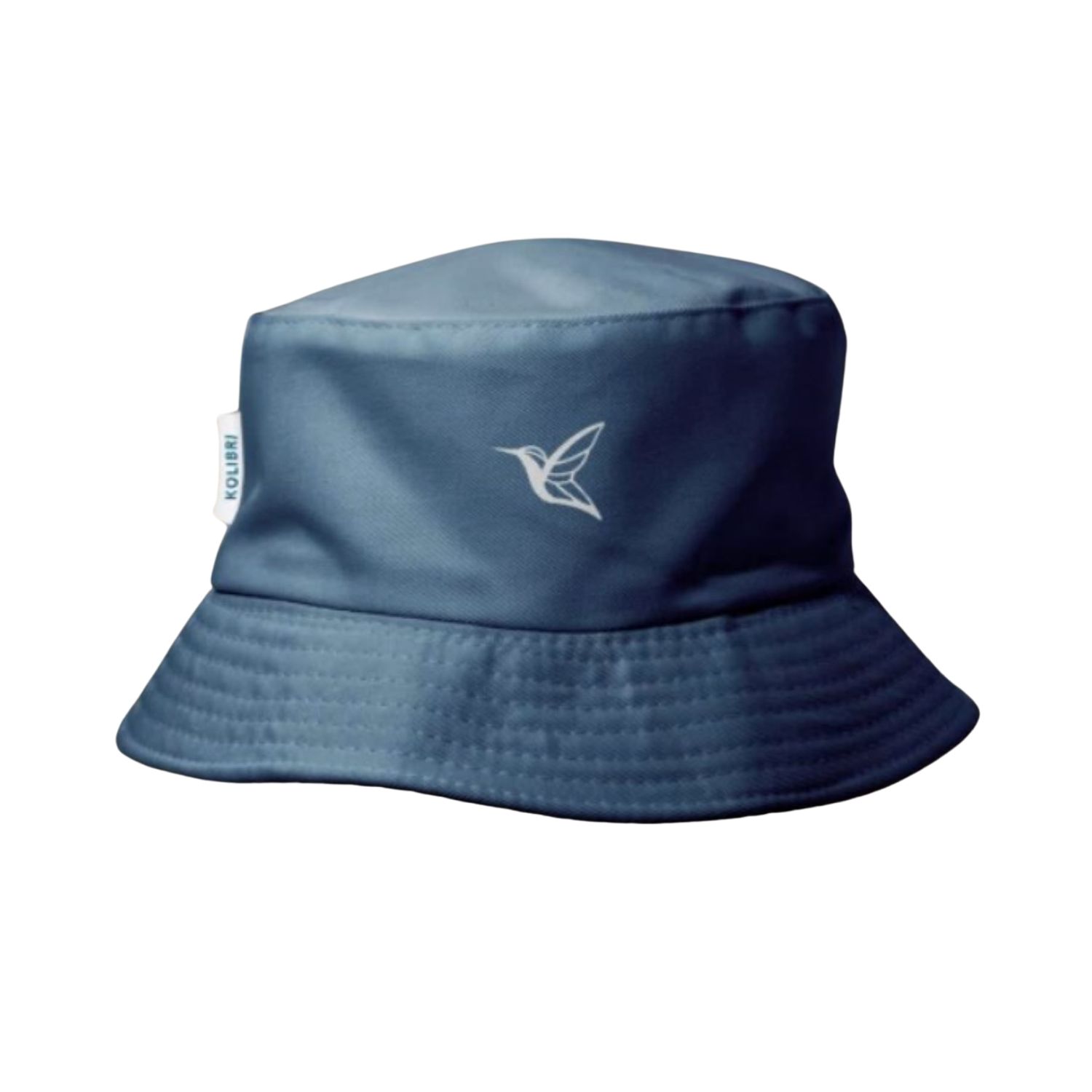 Mens Bucket Hat | Cotton Twill | Deep Ocean | Live Kolibri | Wolf