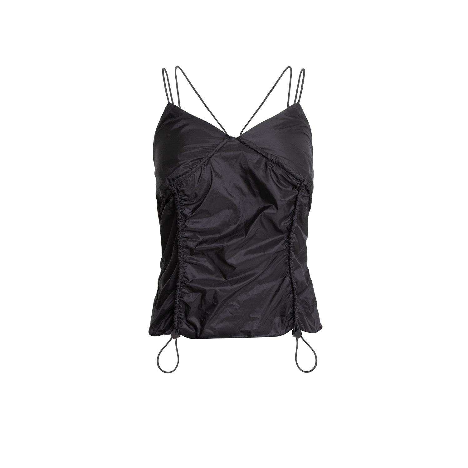 Audrey Vallens Women's Black Spades 2 Gathered Seam Bustier In Black