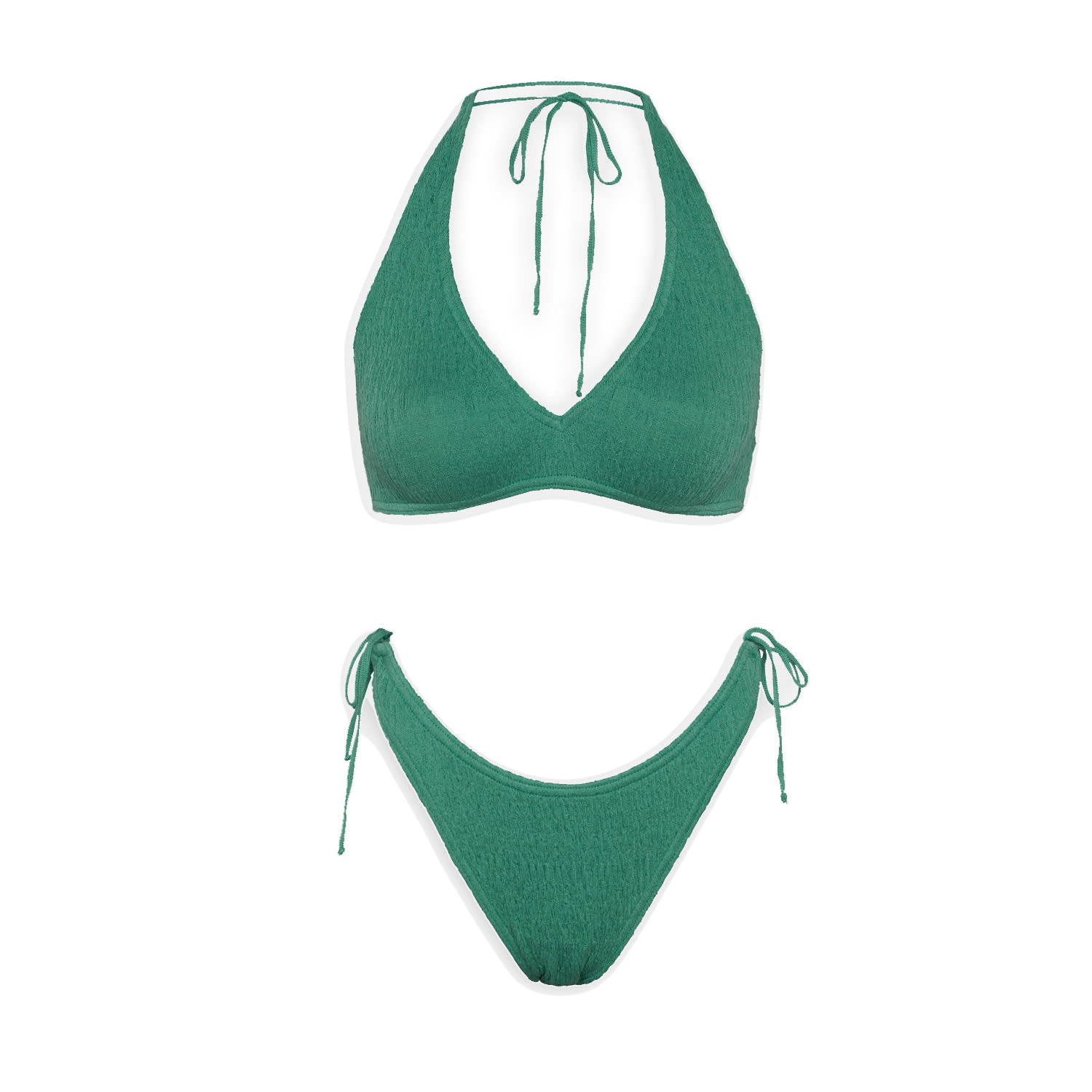 Pepper Vally Women's Swimwear Bikini Triangle Green