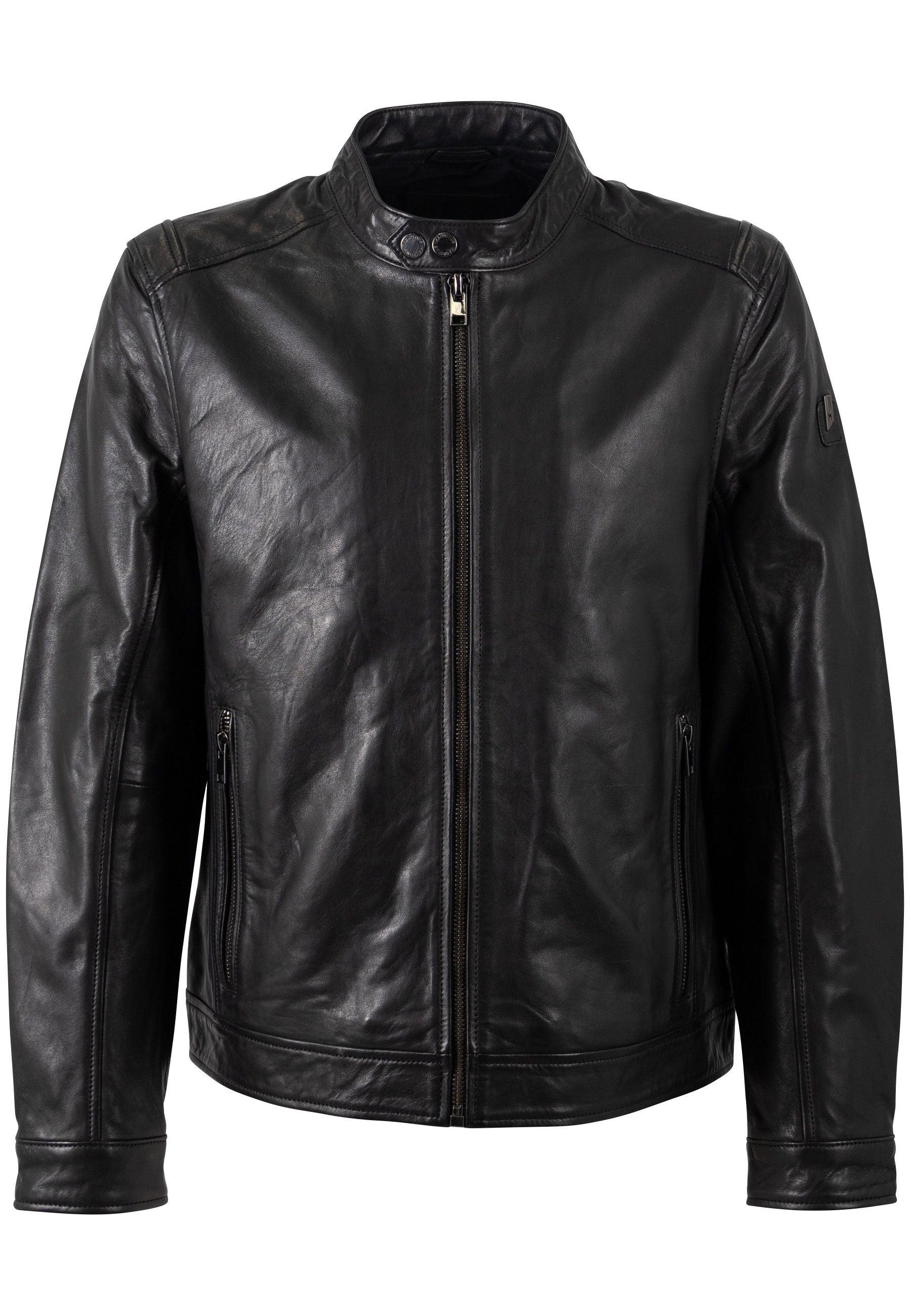Mauritius Men's Black Occer Uf, Leather Jacket