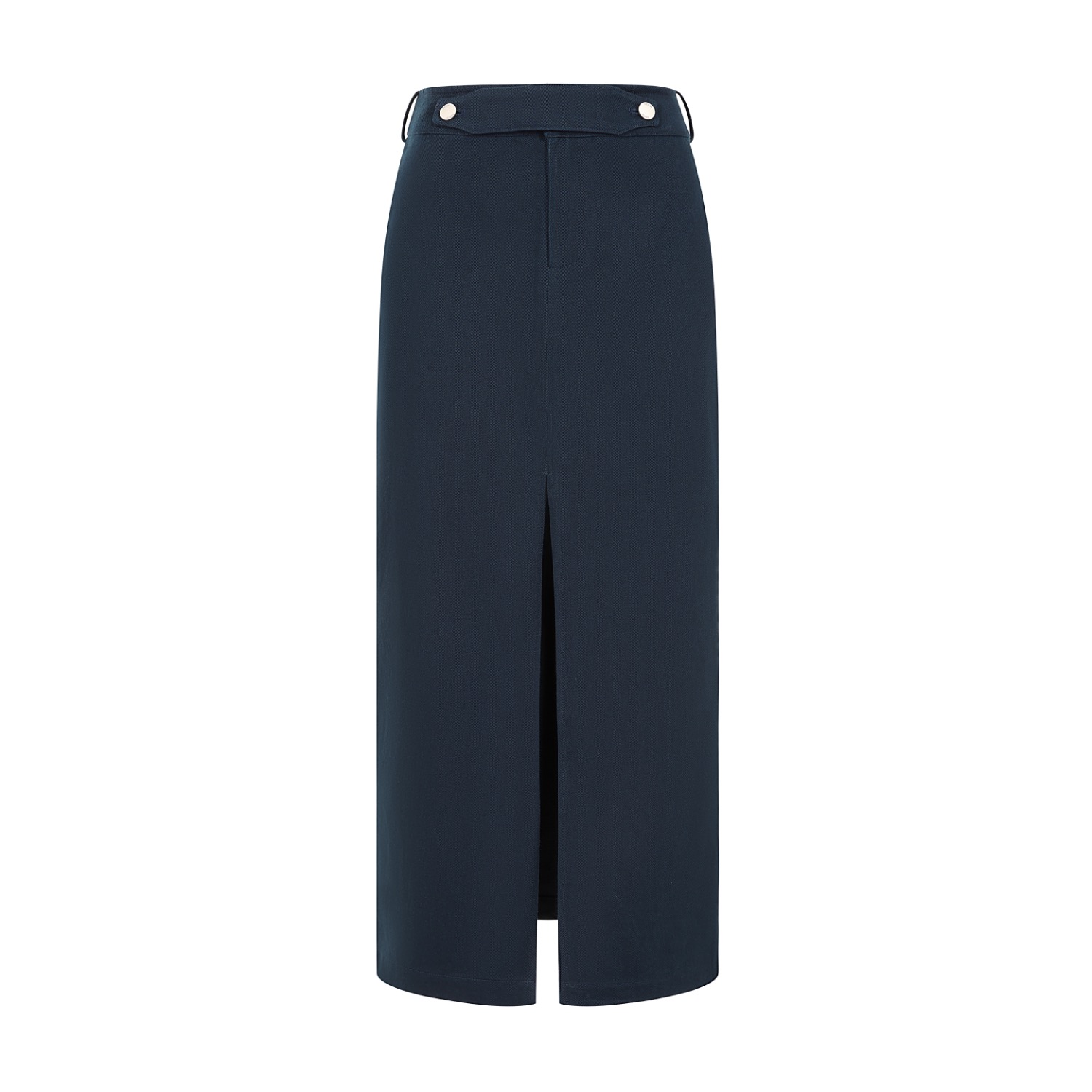 The New Archive Women's Blue The Double Button Midi Skirt