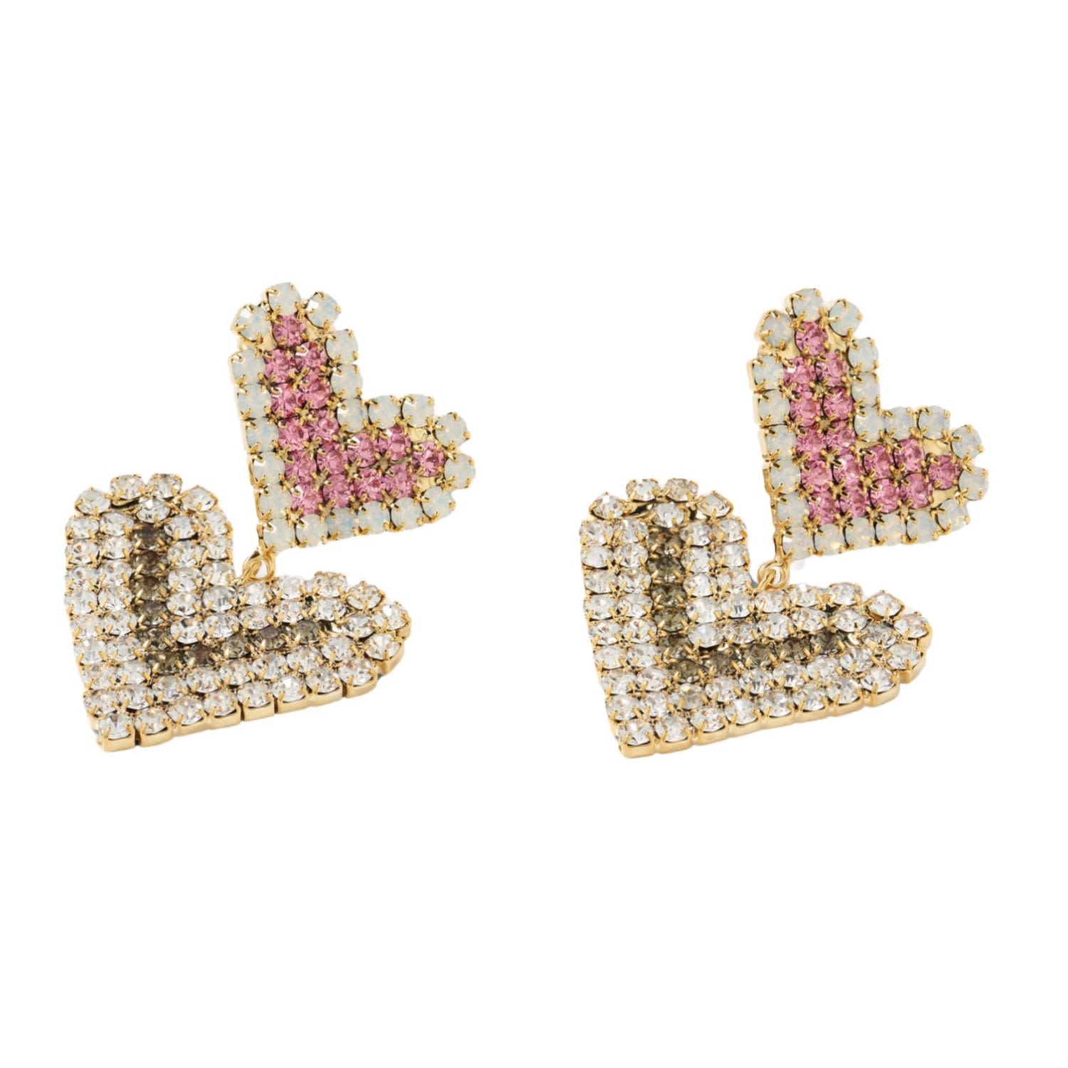 Tami&tami Women's Matias Heart Dangle Gold Earrings