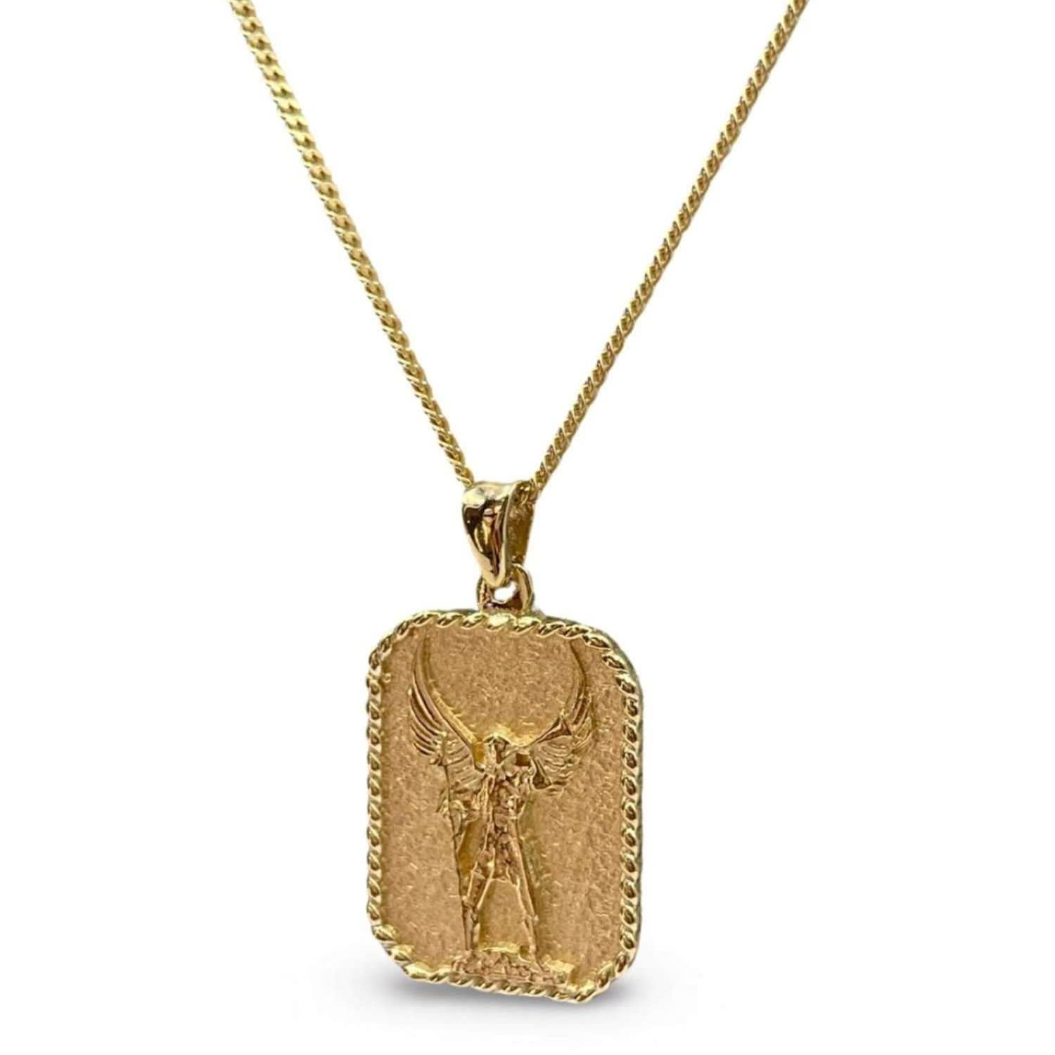 Quartz & Canary Women's Gold Vermeil Archangel Gabriel In Gold