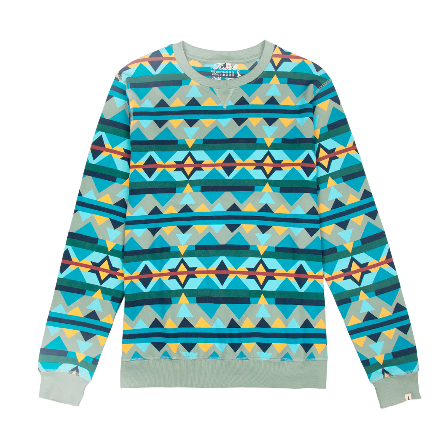 Green Teepee Sweatshirt Small Tiwel