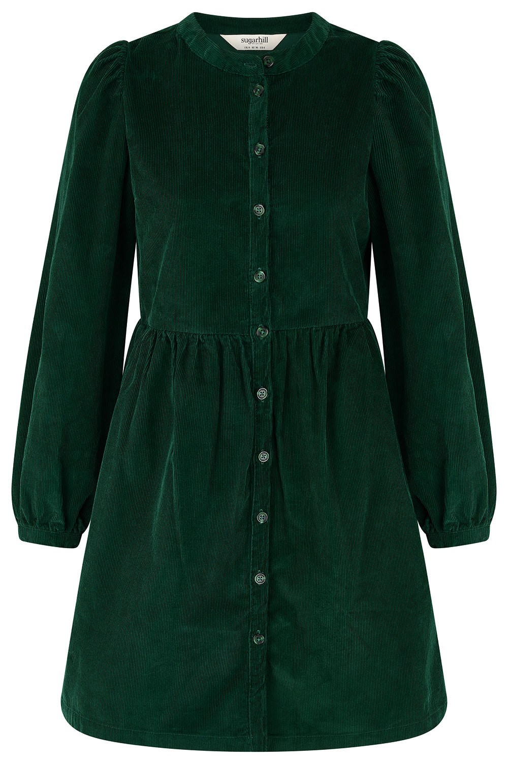 Sugarhill Brighton Women's Brandy Cord Short Smock Dress Green