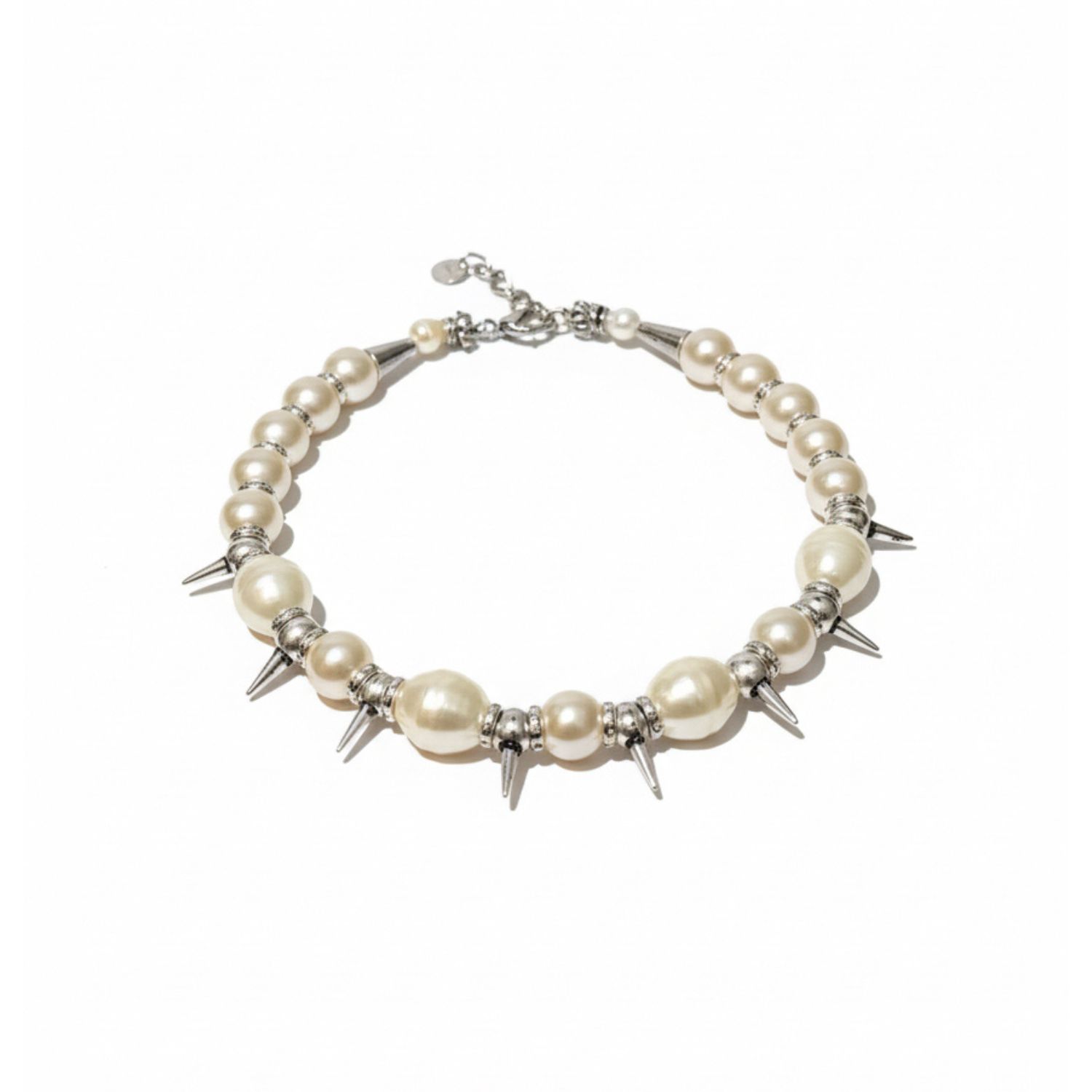 Iskra Women's Silver / White Pearl Whisper Choker In Multi
